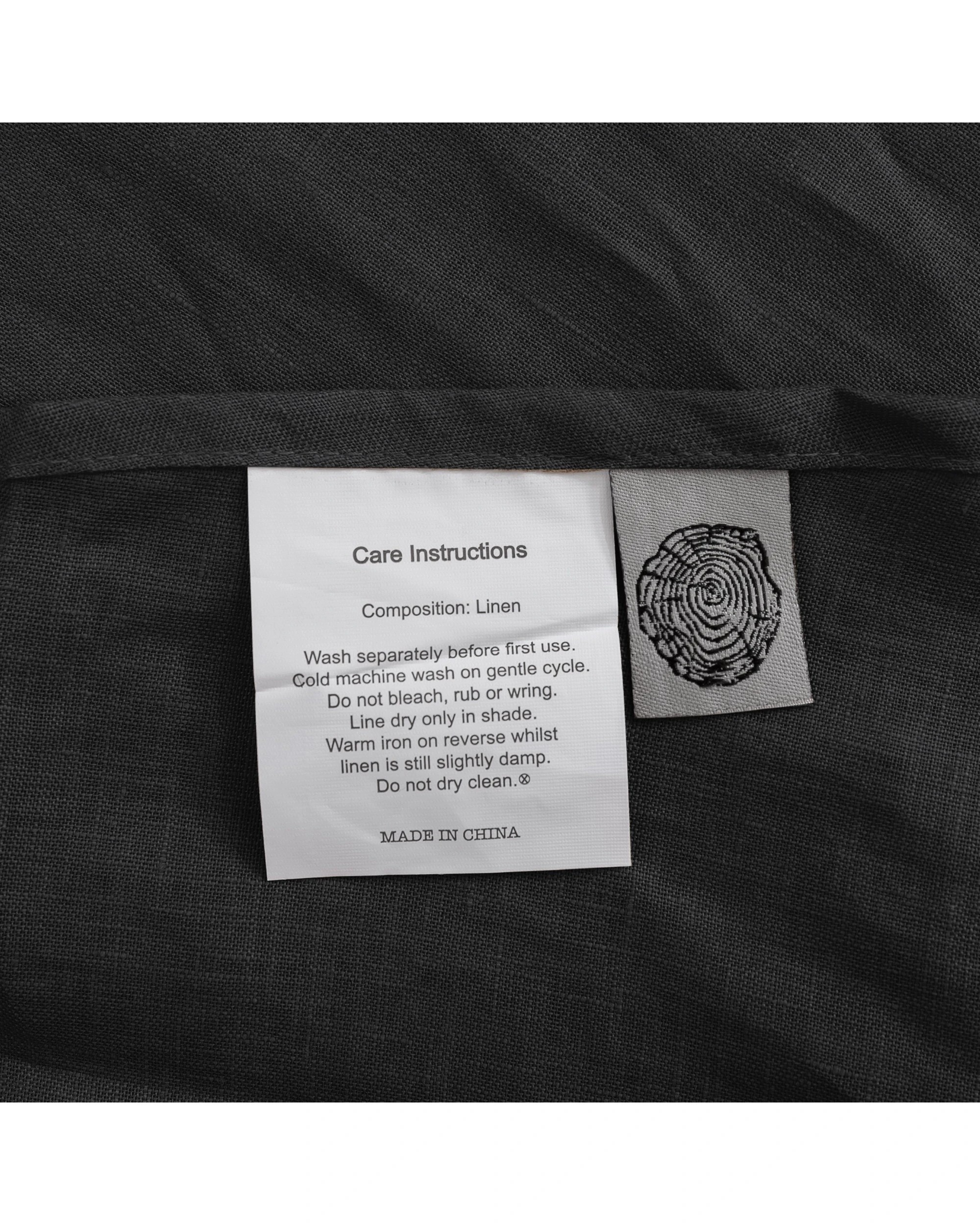 6 Natural Home 100% European Flax Linen Sheet Set - Super King Bed - Charcoal, 6 of 8