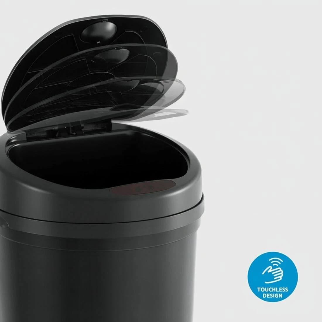 5 Devanti Sensor Bin Motion Rubbish Bins Kitchen Automatic Trash Can 9L - Black, 5 of 7