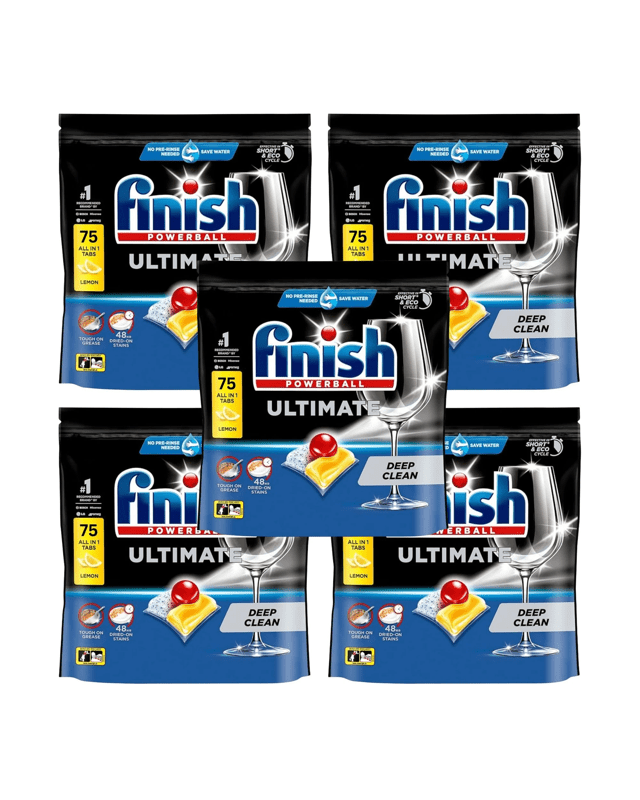 Finish Ultimate Dishwasher Tablets Lemon 75'