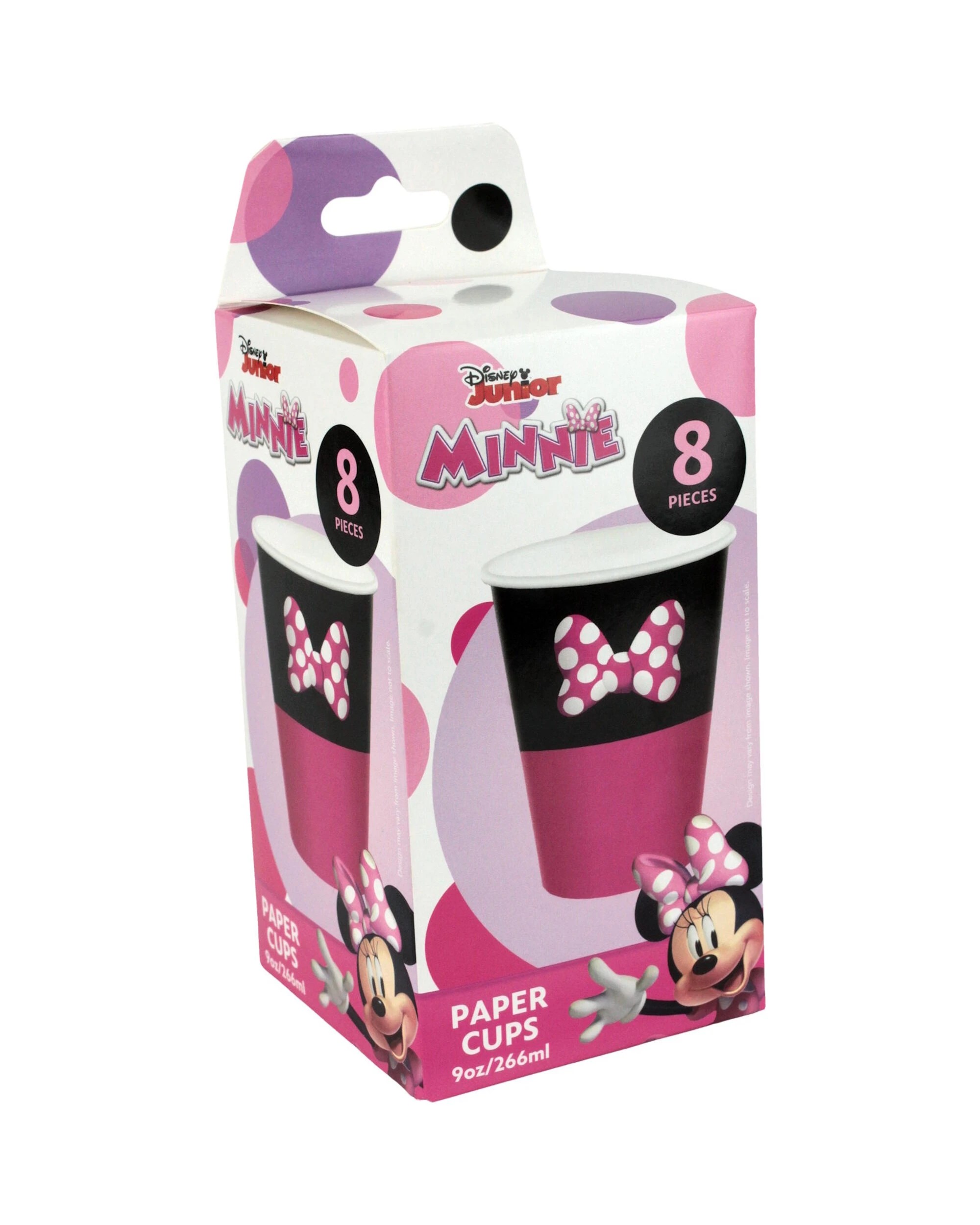 2 Amscan Minnie Mouse Forever Paper Cups 266ml Pack of 8, 2 of 3