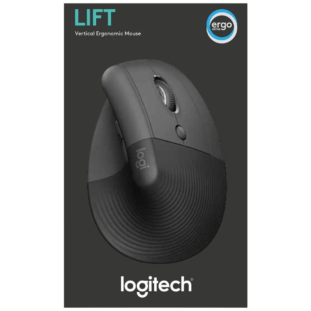 9 Logitech Lift Vertical Ergonomic Mouse Graphite, 9 of 10
