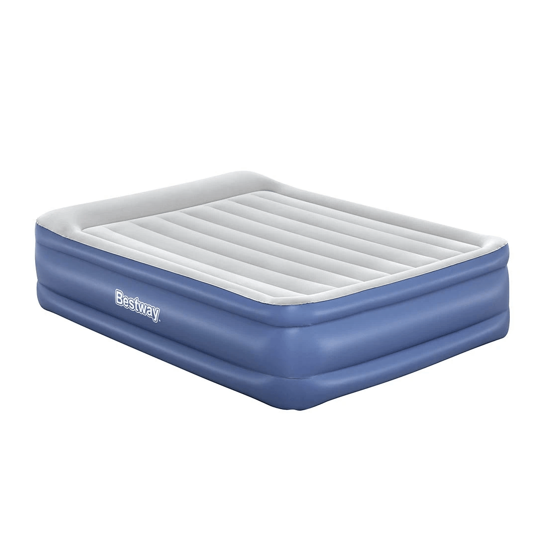 1 Bestway Air Mattress Queen Inflatable Bed 56cm Airbed 56cm - Blue, 1 of 2