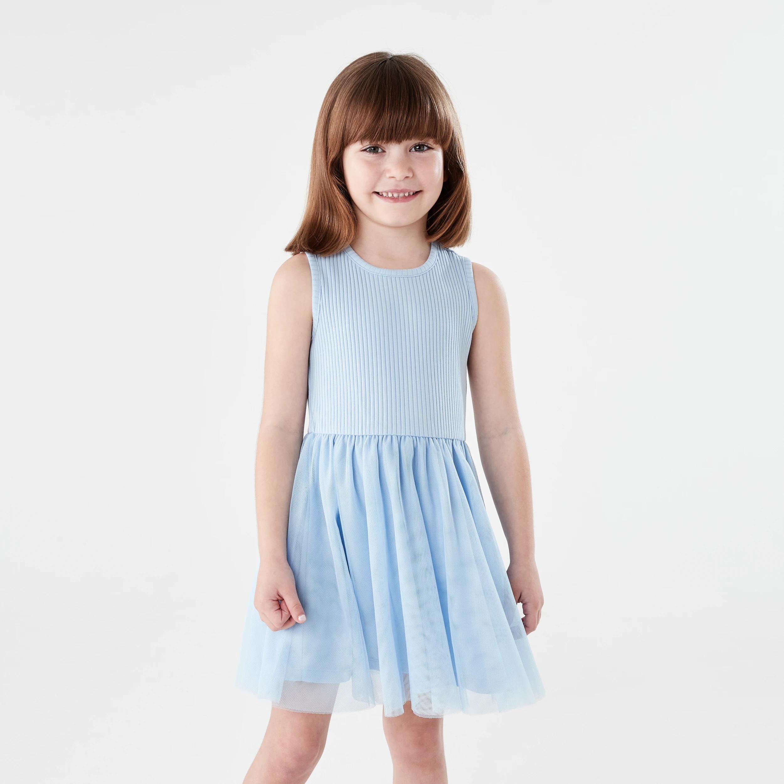 1 Sleeveless Tulle Dress ICE MIST, 1 of 7