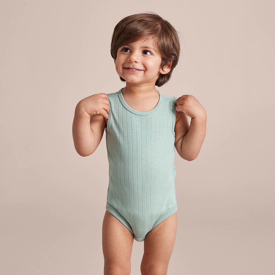 1 Target Baby Organic Cotton Pointelle Bodysuit JADEITE GREEN, 1 of 10