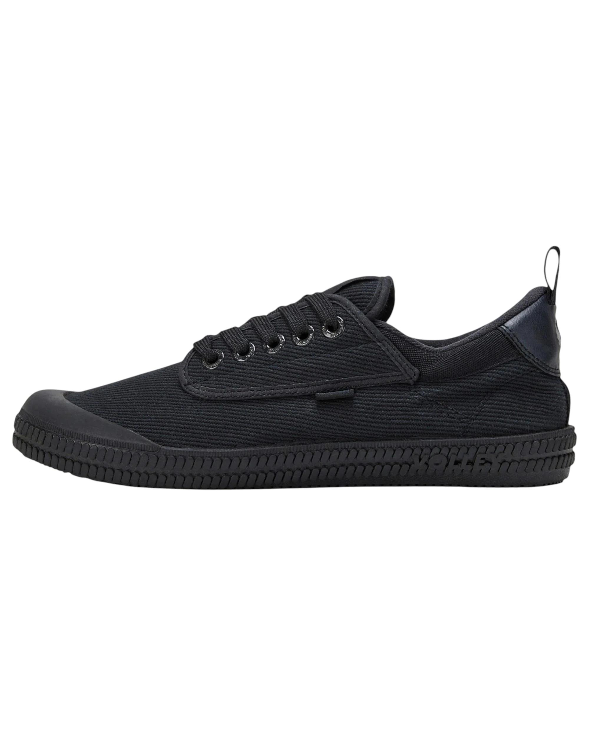 2 Volley Unisex Heritage Low Mens Womens Casual Shoes Black/Black BLACK/BLACK, 2 of 5