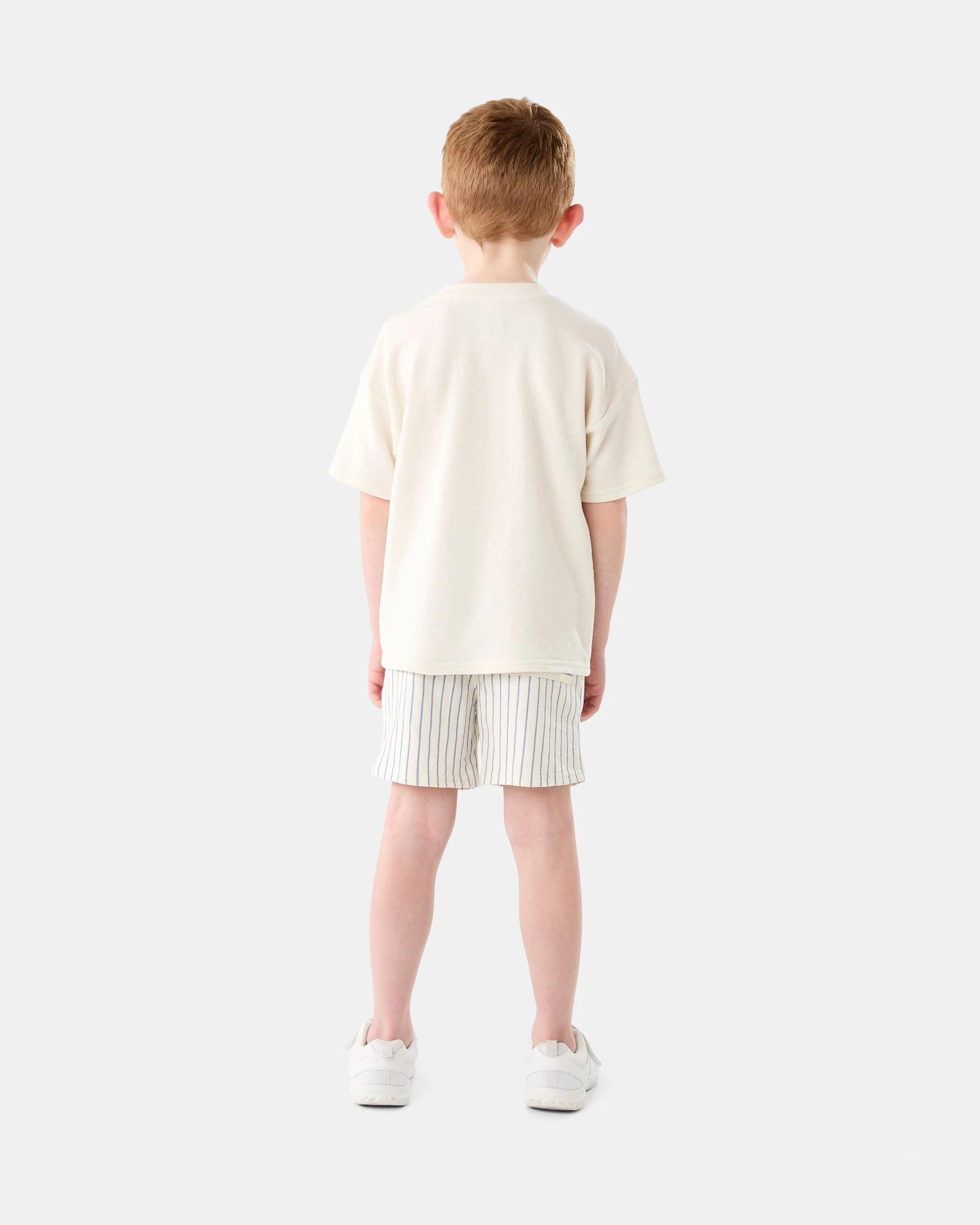 7 Textured Applique T-shirt Wht Palms, 7 of 7
