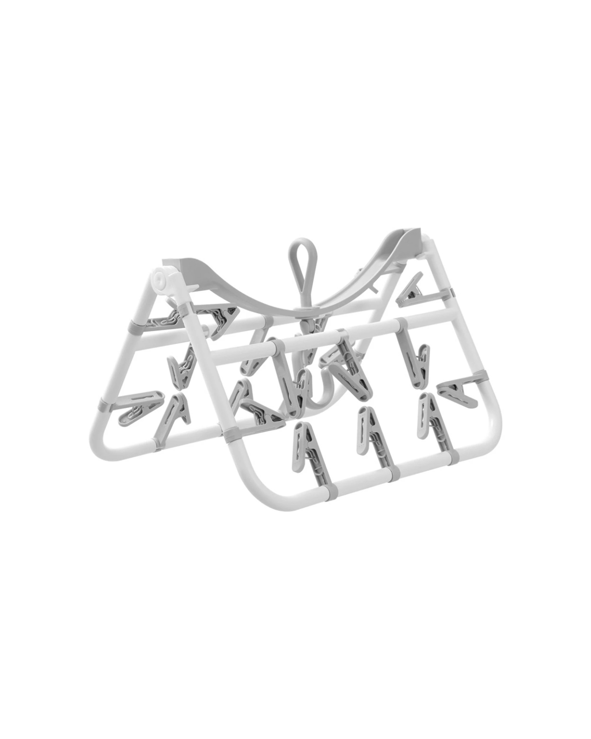 6 Boxsweden 2pc Delicates Foldable Laundry Clothes Drying Hanger 20 Pegs - White, 6 of 7