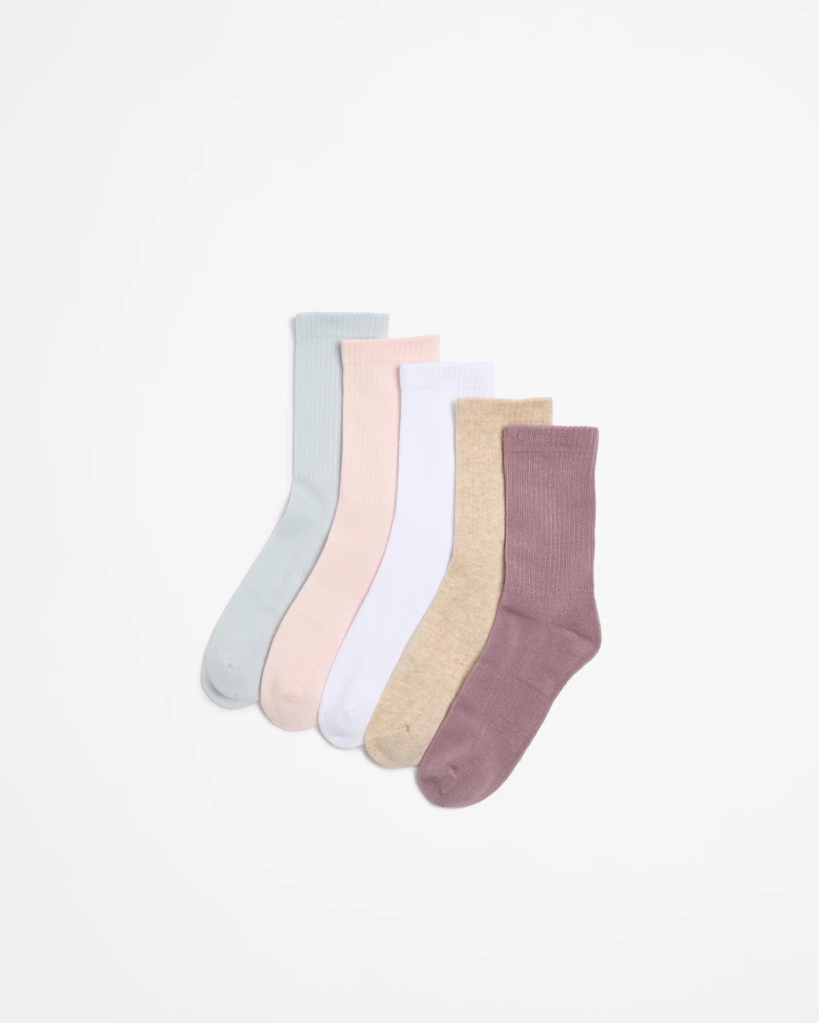 1 Target Active Australian Cotton Blend 5 Pack Cushioned Crew Socks MULTI, 1 of 3