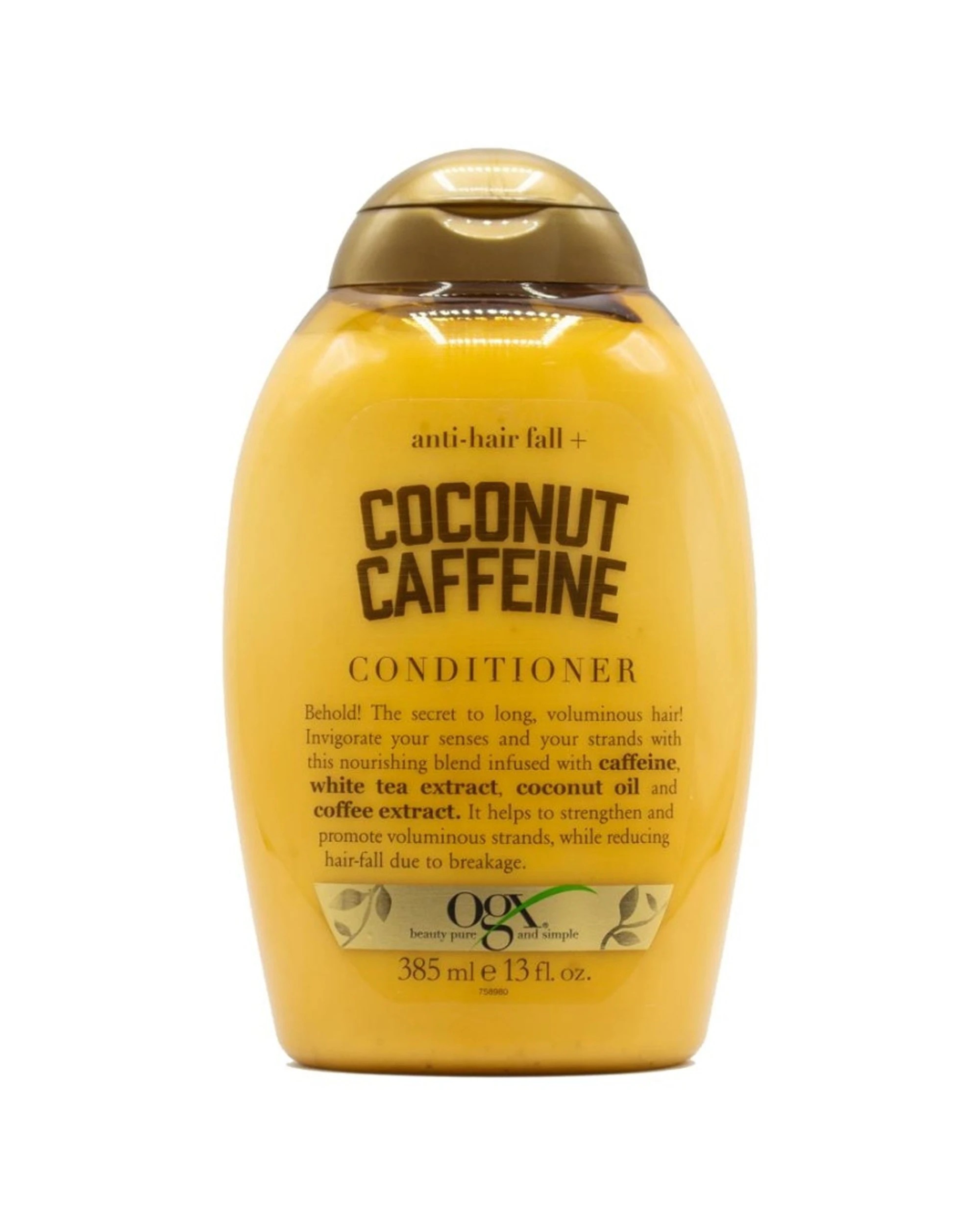 2 OGX 6PK Anti Hair Fall Tea Coconut Caffeine Conditioner 385ml Nourish - Multi, 2 of 3