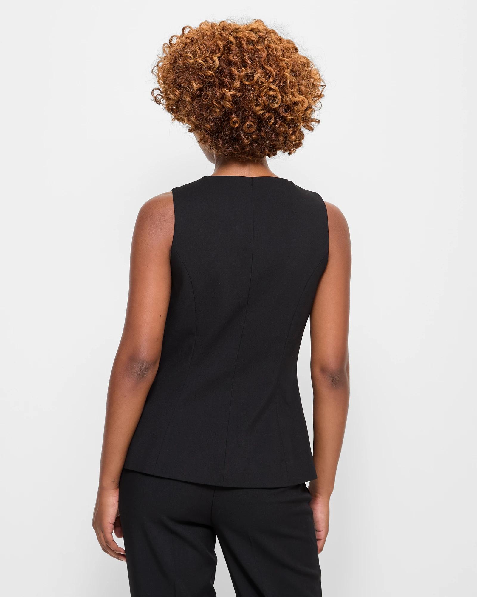 5 Target Petites Classic Longline Waistcoat BLACK, 5 of 5