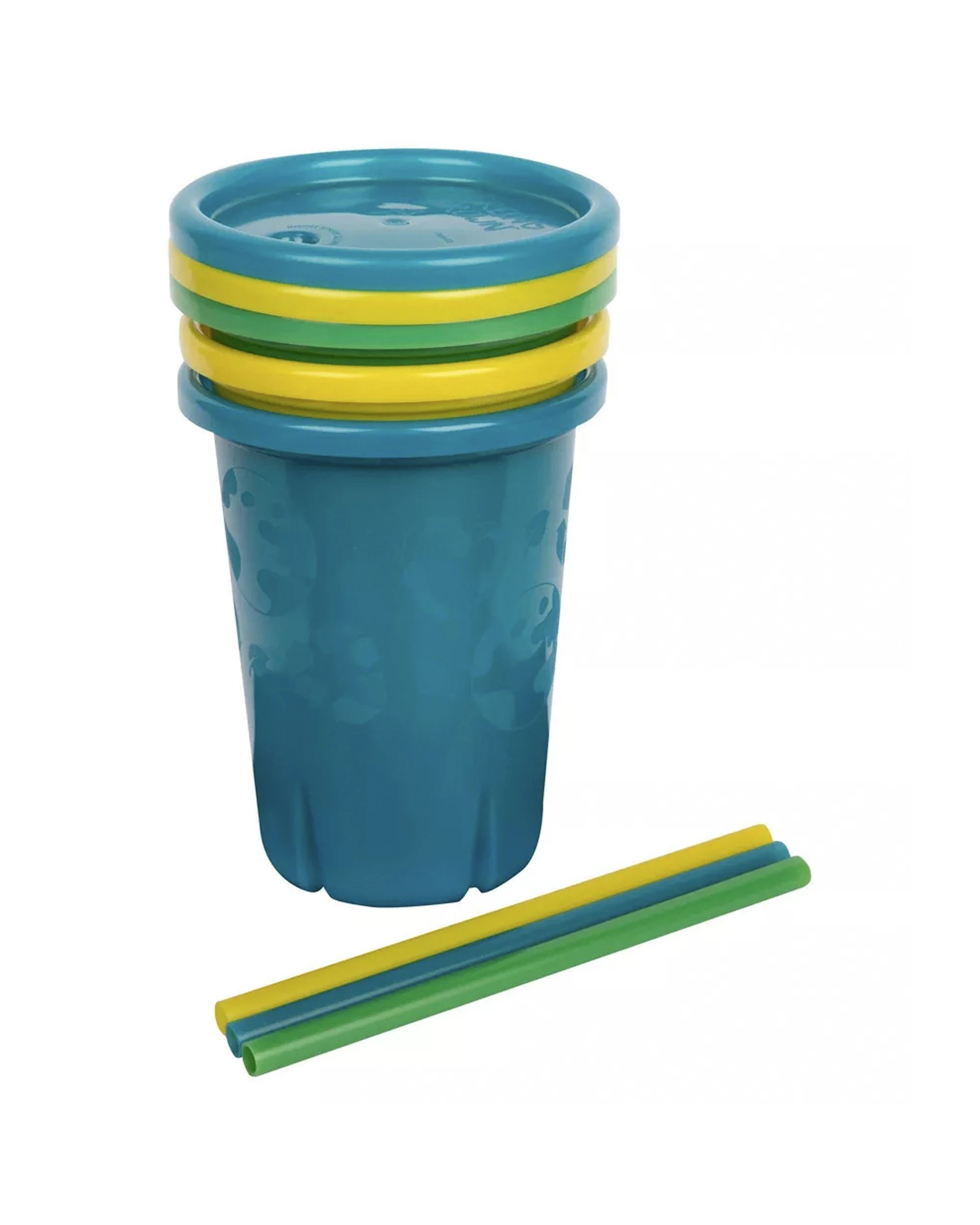 5 Green Grown 2x 3pc Straw Cups Nursery Kids Drinking Sippy Cups 296ml - Multi, 5 of 7