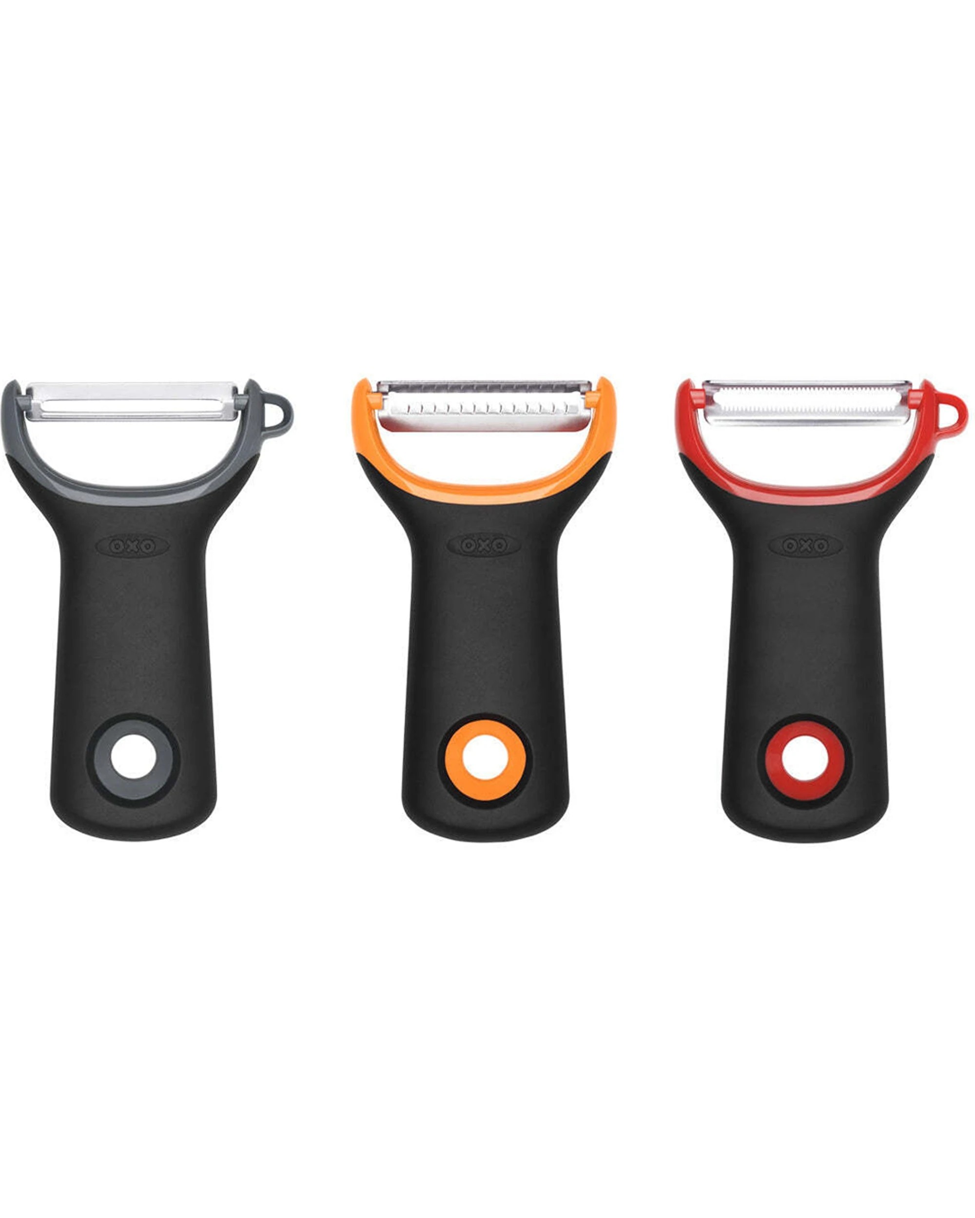1 Oxo Good Grips 3pc Vegetable Fruit Prep Peeler Set Stainless Steel Blades - Multi, 1 of 1