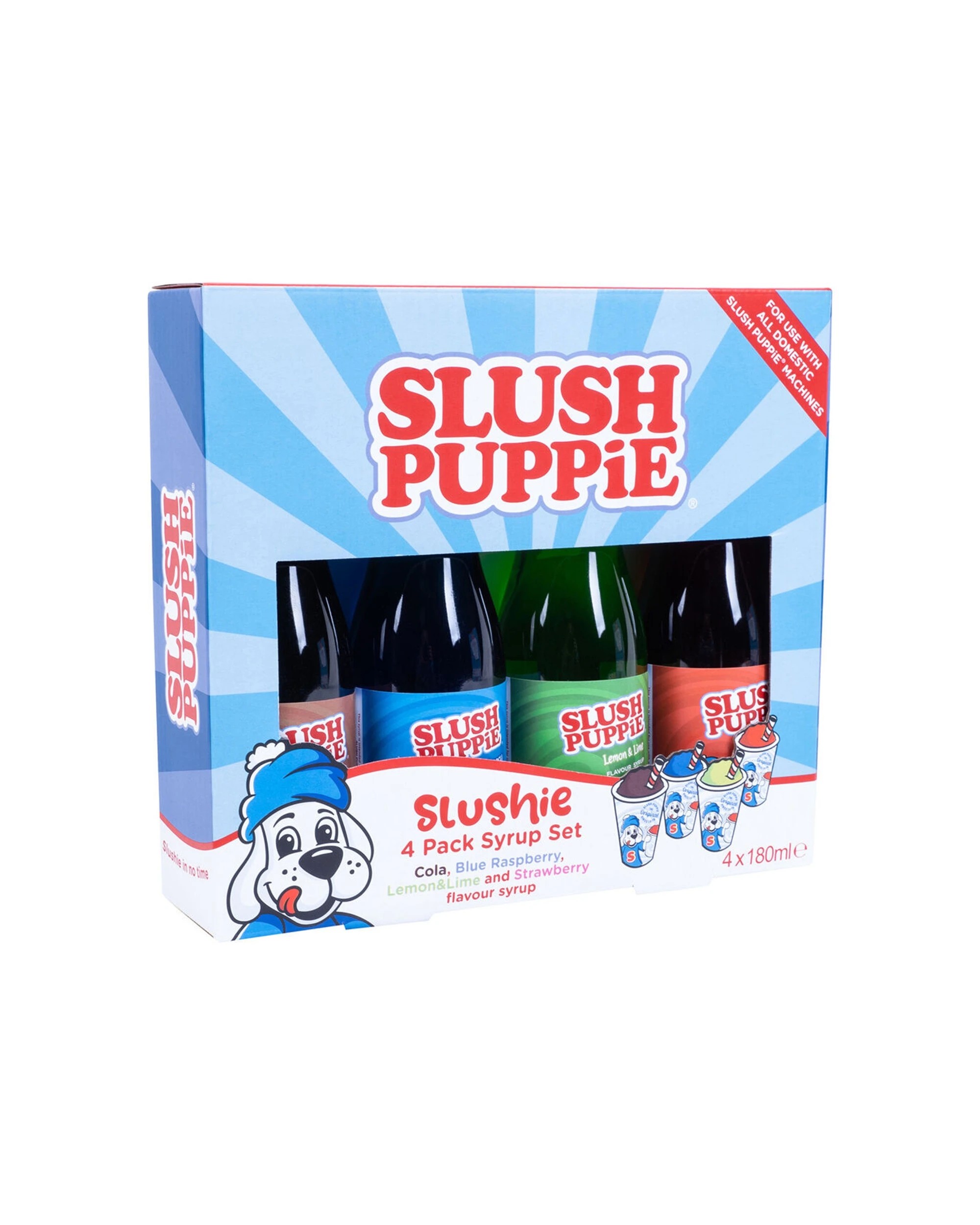 1 FIZZ CREATIONS Slush Puppie Syrup Set 4pc For Slush Machines 180ml Each - Multi, 1 of 4