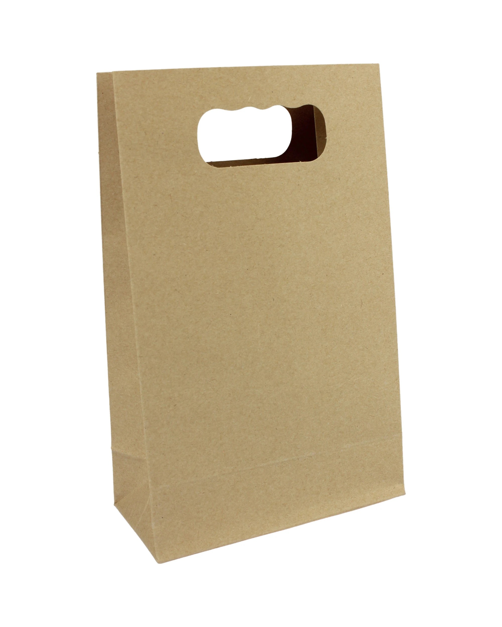 1 Party Maker Brown Kraft Paper Treat Bags 18cm Pack of 6 - Brown, 1 of 2