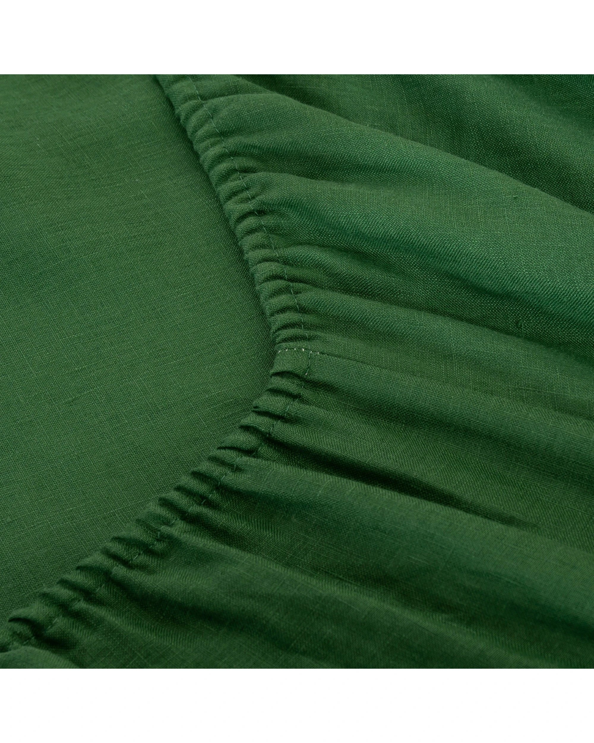8 Natural Home 100% European Flax Linen Sheet Set - Super King Bed - Olive, 8 of 9