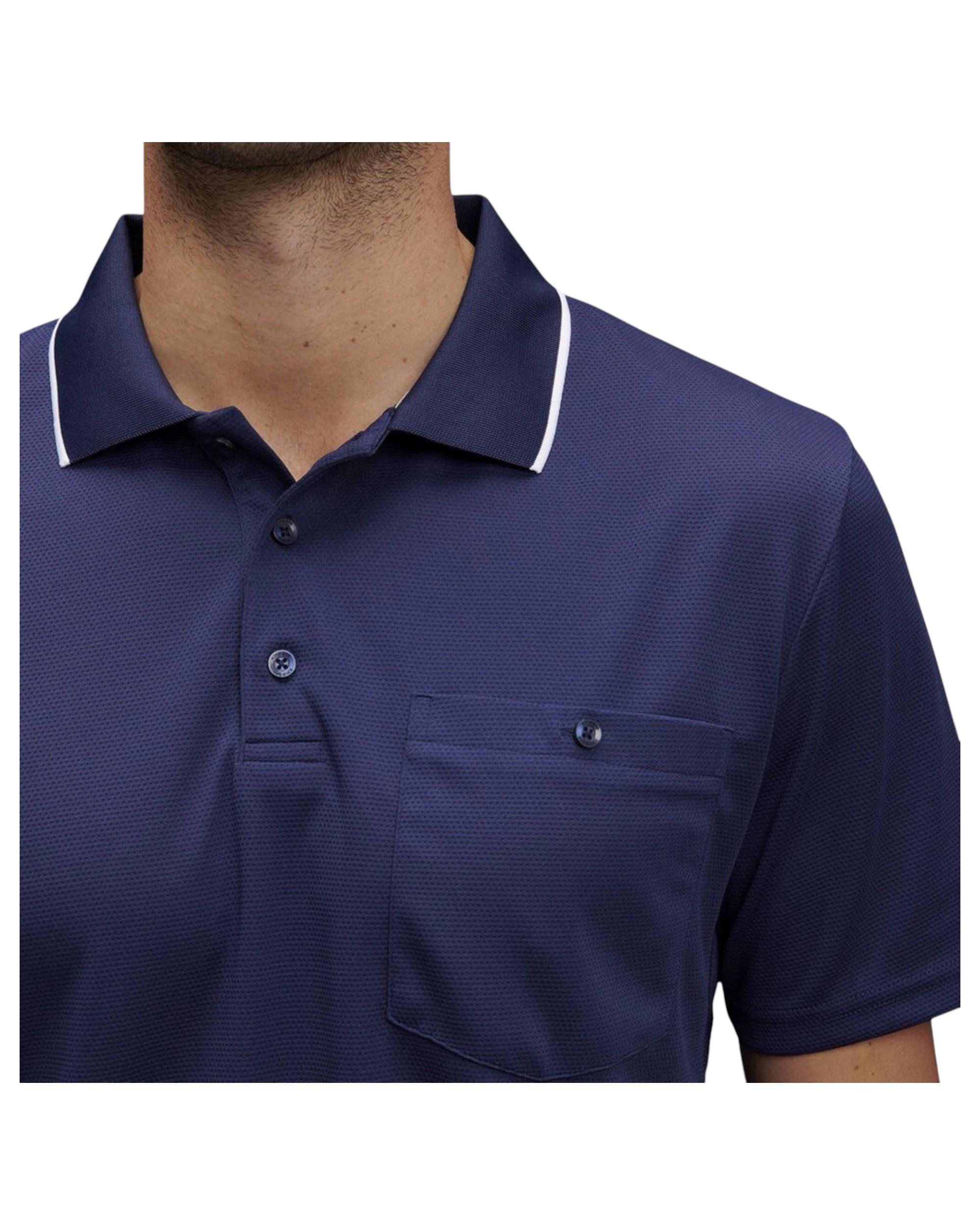 4 KingGee Mens Workcool Hyperfreeze Navy Short Sleeve Polo Shirt Navy, 4 of 5