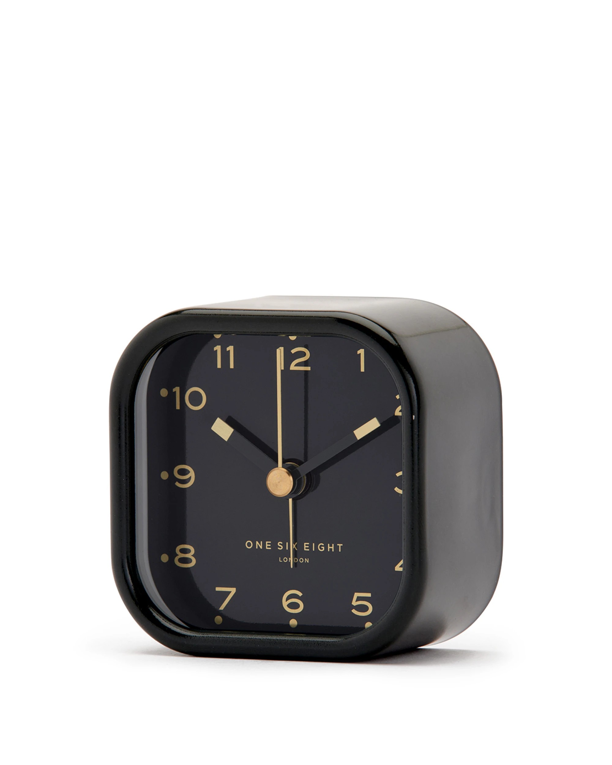 1 One Six Eight London Lisa Silent Alarm Clock - Charcoal Grey - Grey, 1 of 4
