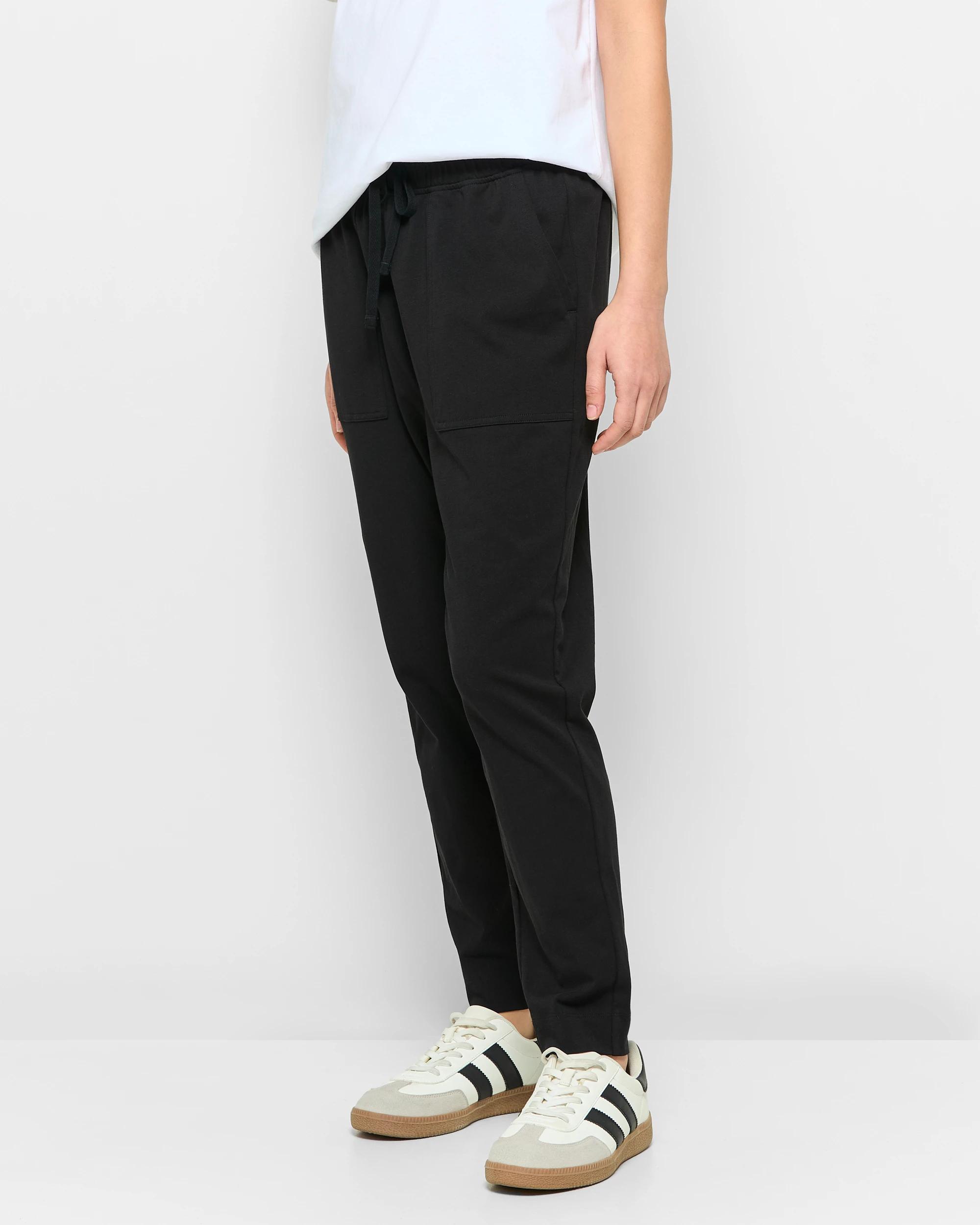 3 Target Australian Cotton Double Jersey Pants BLACK, 3 of 5