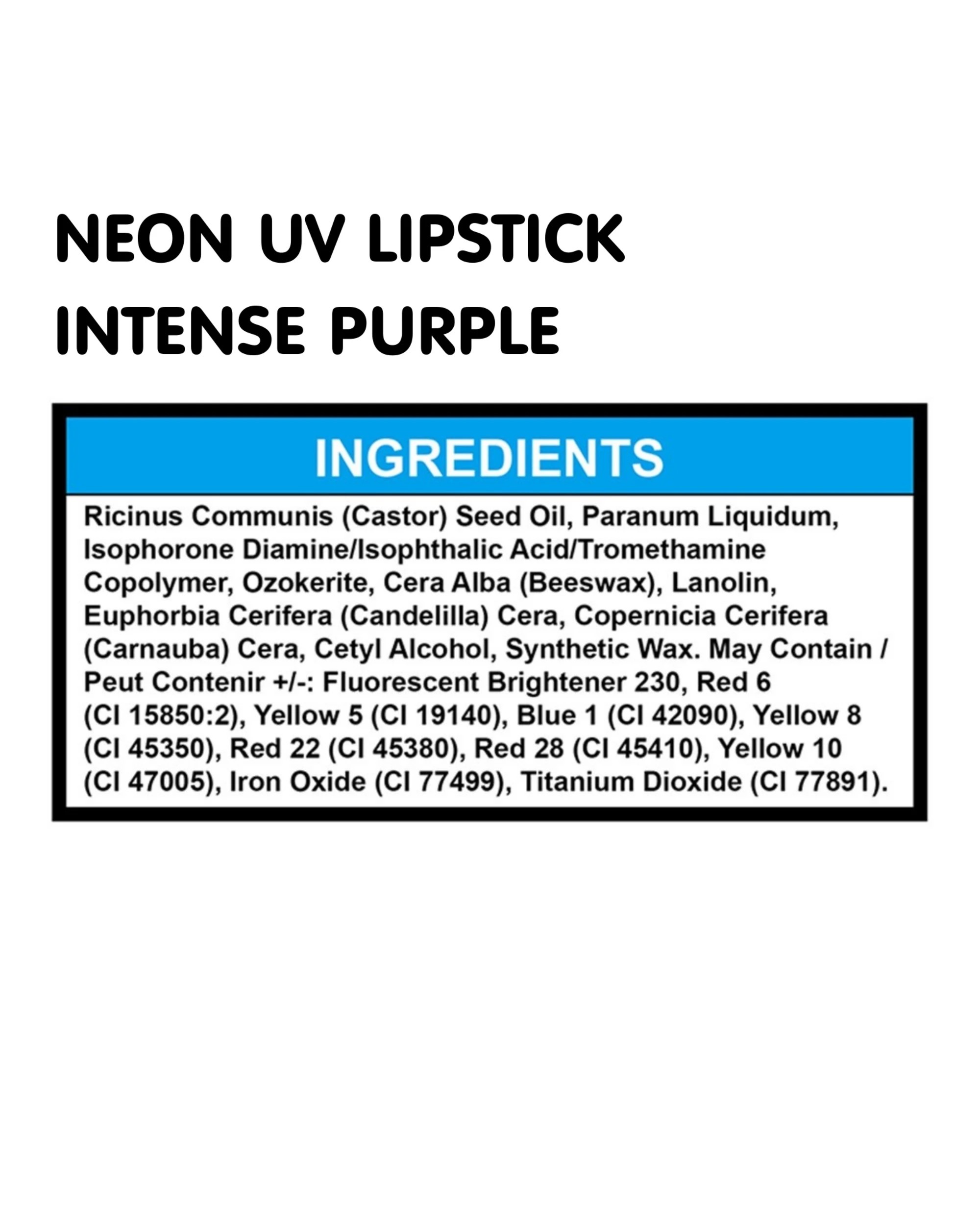 3 Happy Time Moon Glow Intense Neon UV Lipstick - One Size - Purple, 3 of 3