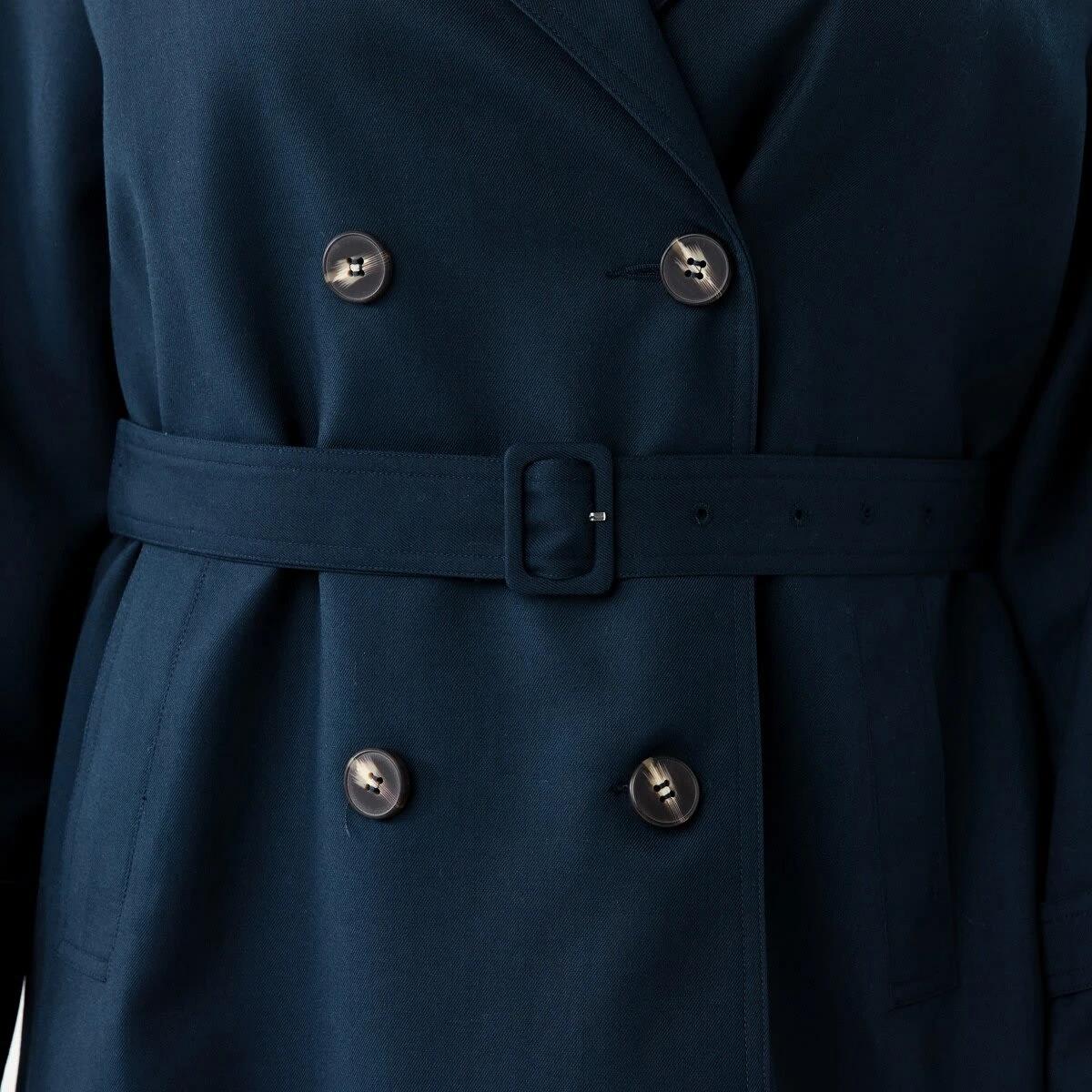 7 Lightweight Trench Coat Navy Blaze, 7 of 10