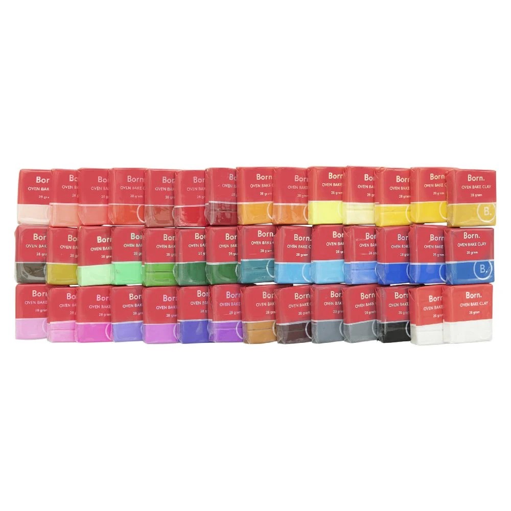 4 Born Polymer Clay Set with Tools 48 Pack, 4 of 6