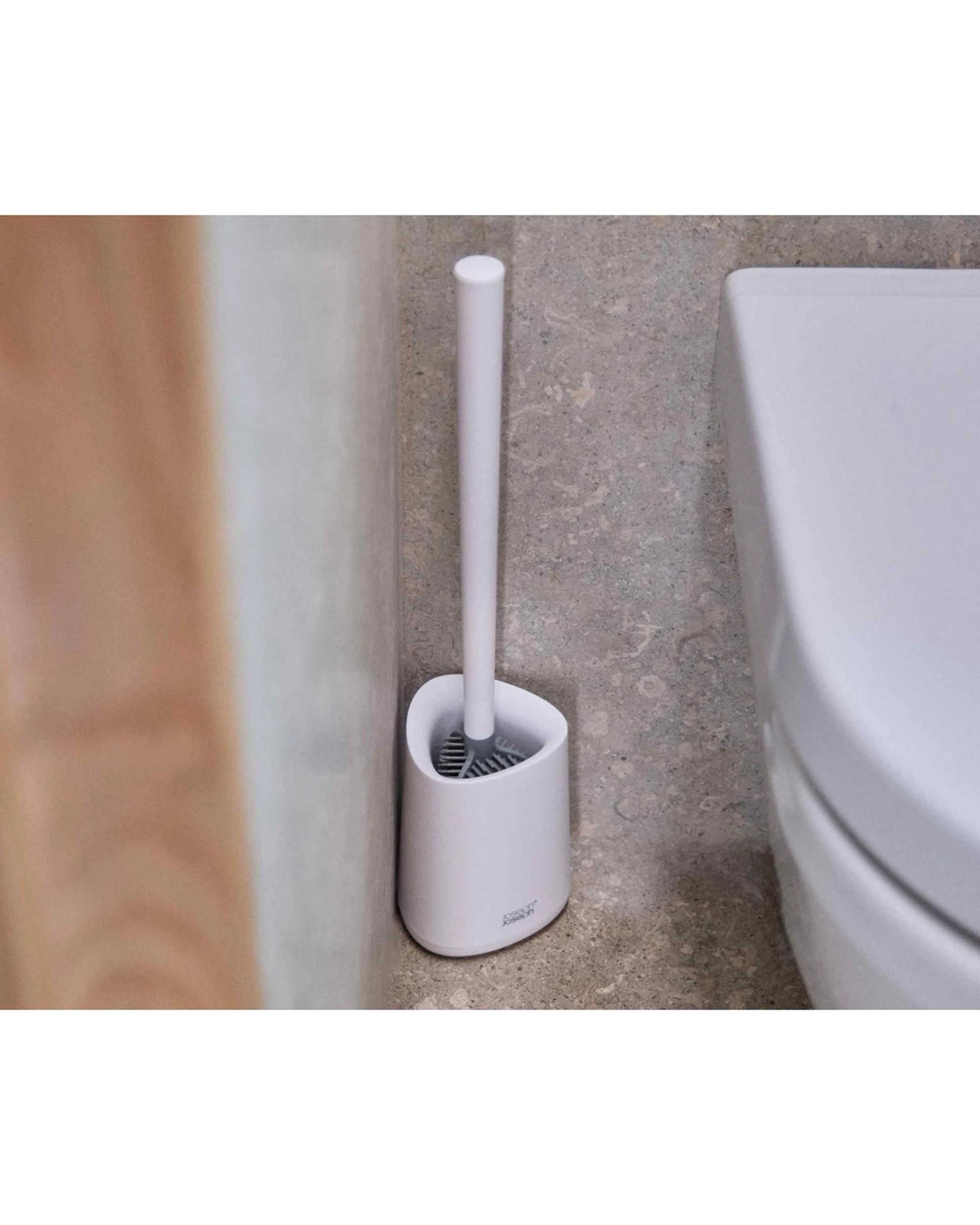 6 Joseph Joseph Flex 360 Lite Bathroom Toilet Cleaning Brush With Holder - White, 6 of 6