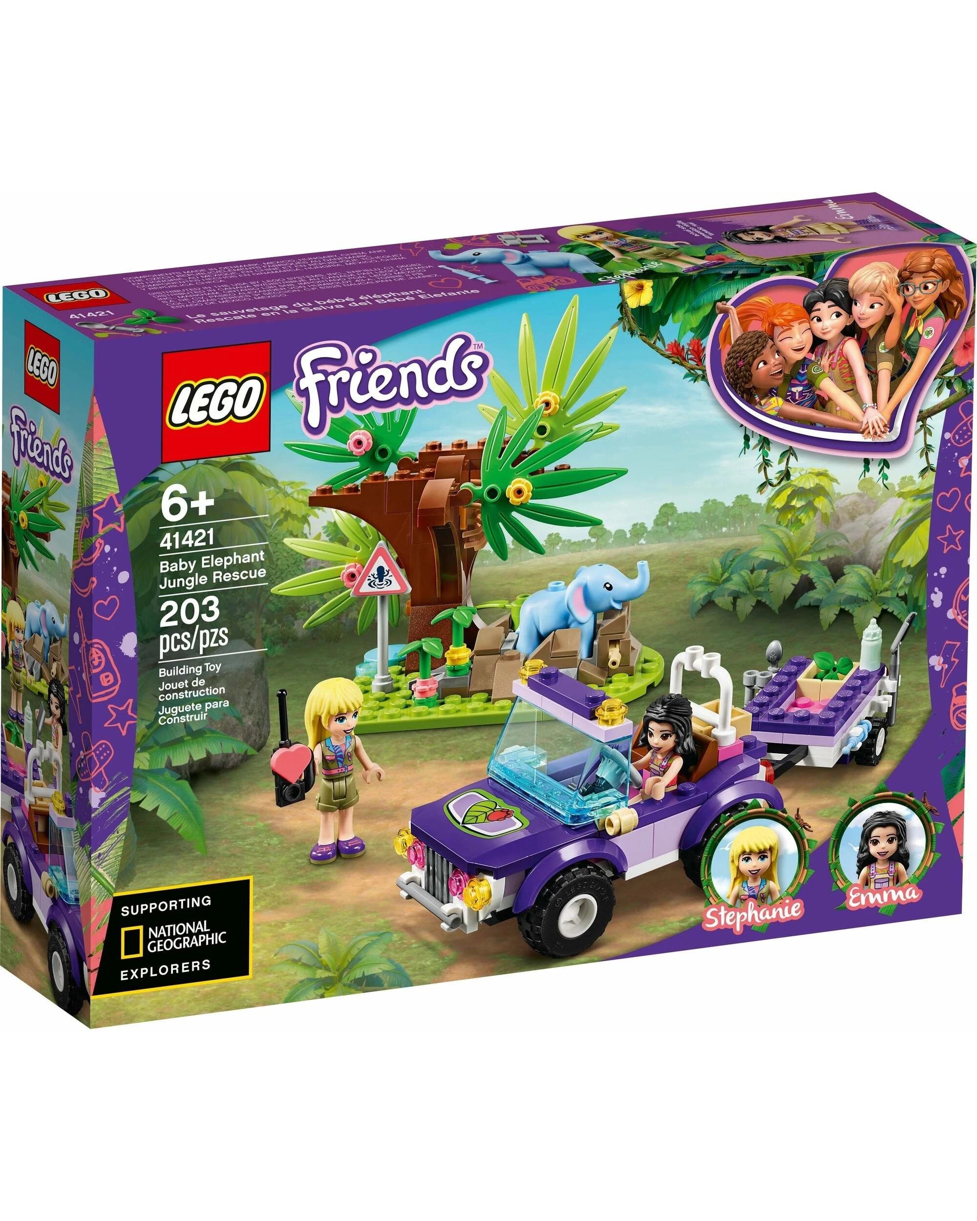 1 LEGO 41421 Baby Elephant Jungle Rescue Set, 1 of 5