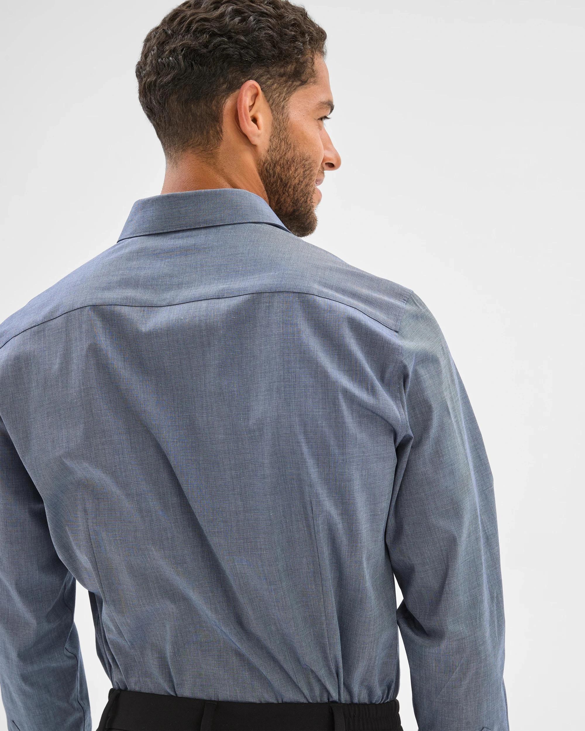 5 Slim Stretch Shirt - Preview MID BLUE, 5 of 6