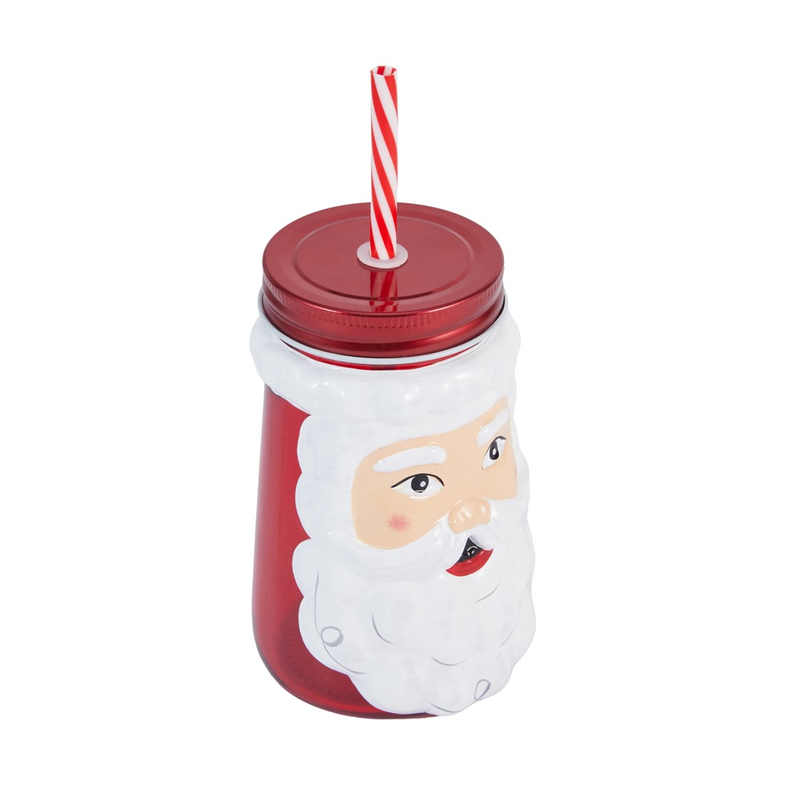 2 Santa Drink Jar & Straw, 2 of 7