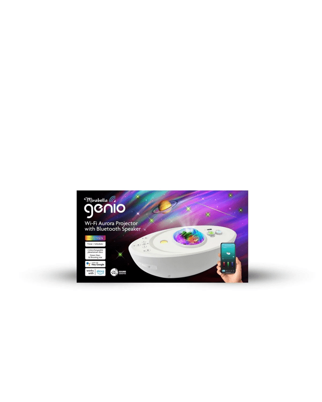 Mirabella Genio Wi-Fi Aurora Projector with Bluetooth Spe