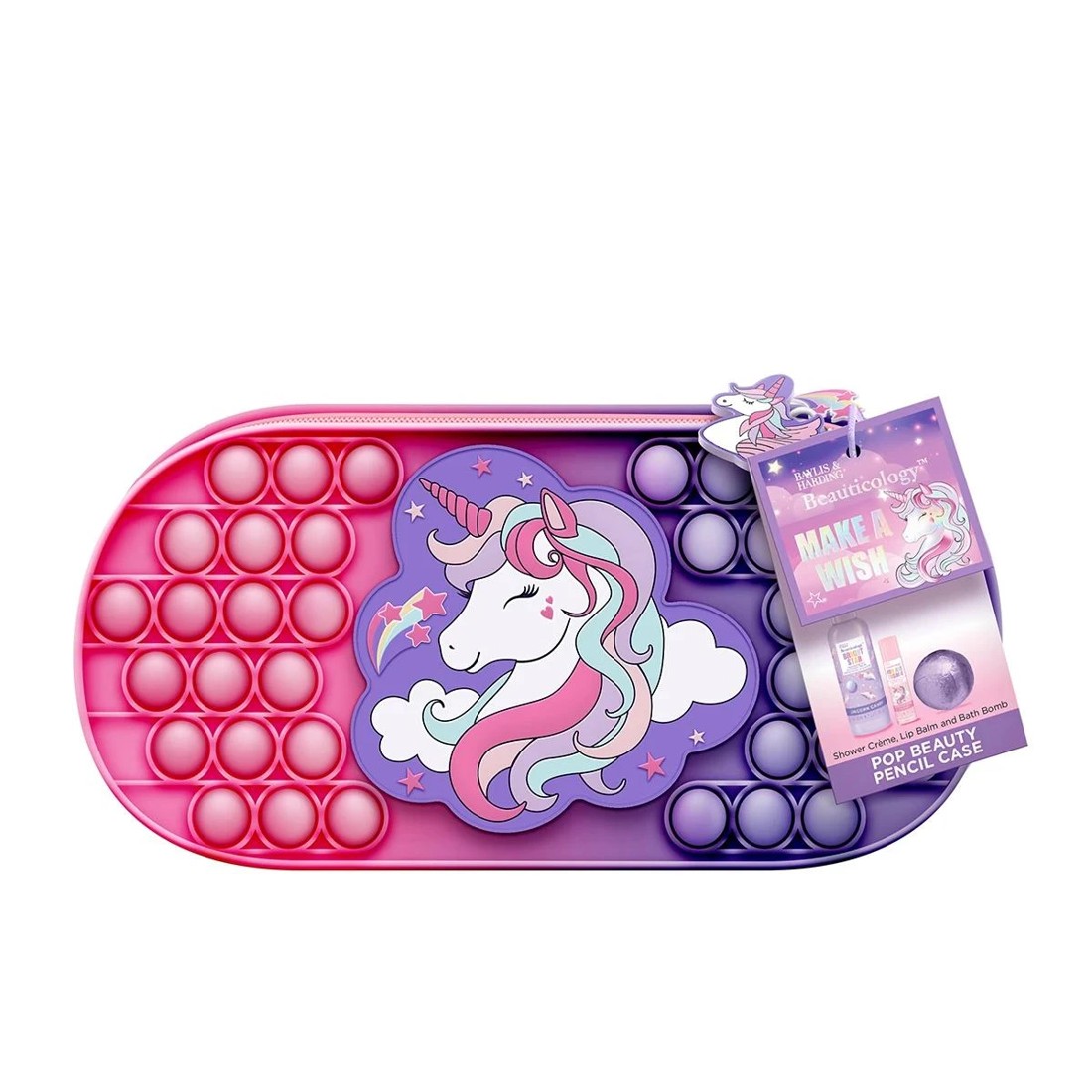 1 Baylis & Harding Beauticology 4 Piece Make a Wish Pop Beauty Pencil Case - Multi, 1 of 4