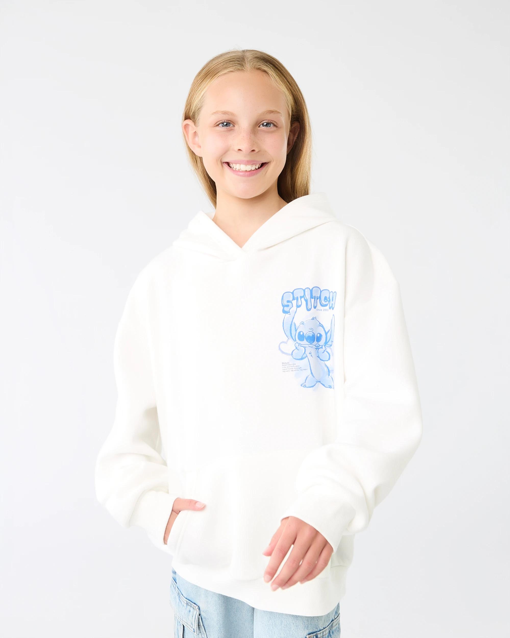 1 Disney Lilo & Stitch License Oversized Hoodie Stitch, 1 of 9