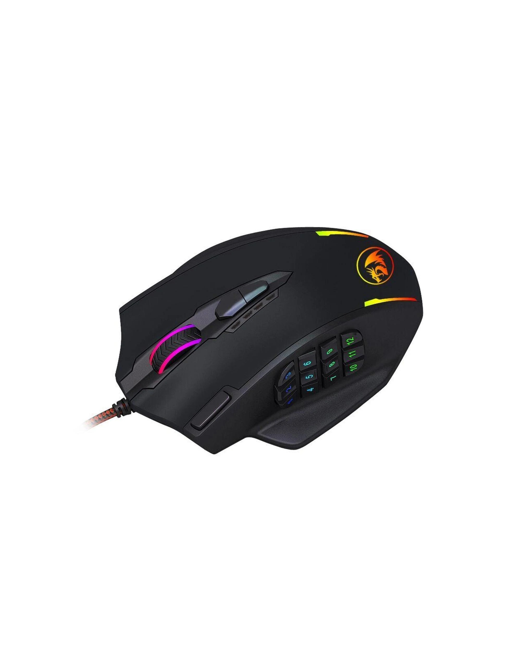 5 Redragon M908 Impact MMO USB Wired Gaming Mouse - Black, 5 of 9