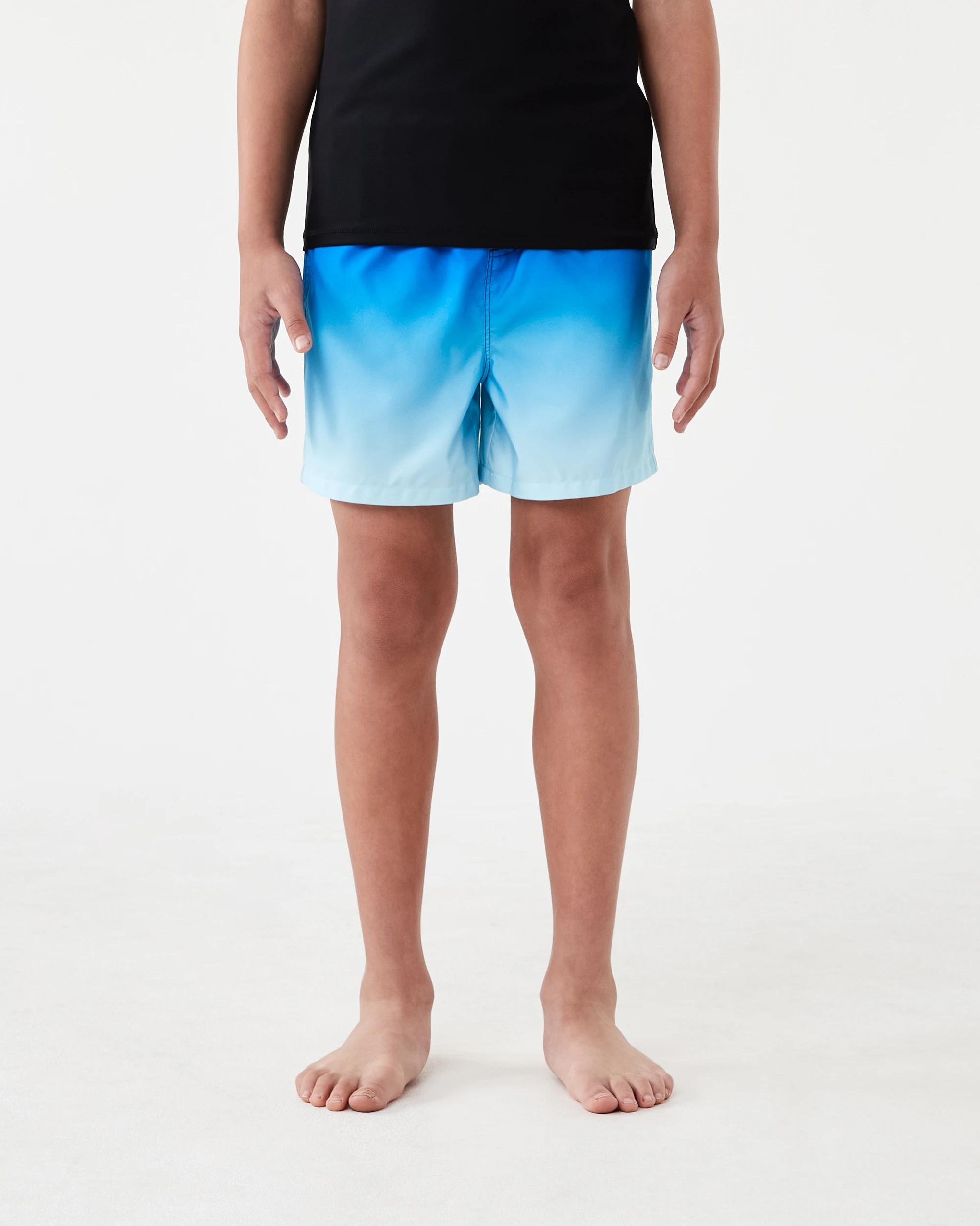 1 Print Swim Shorts OCEAN OMBRE CRYSTALLY BLUE, 1 of 5