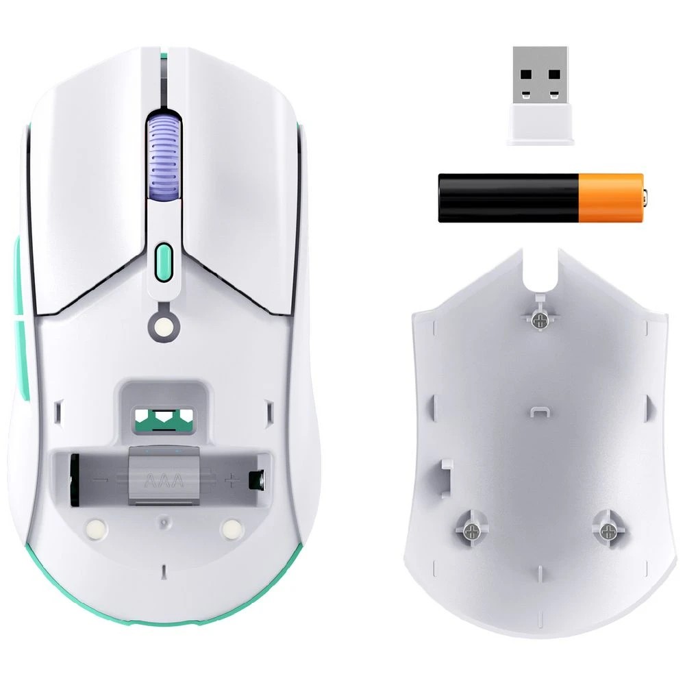 7 HyperX Pulsefire Haste 2 Core Wireless Gaming Mouse White, 7 of 10