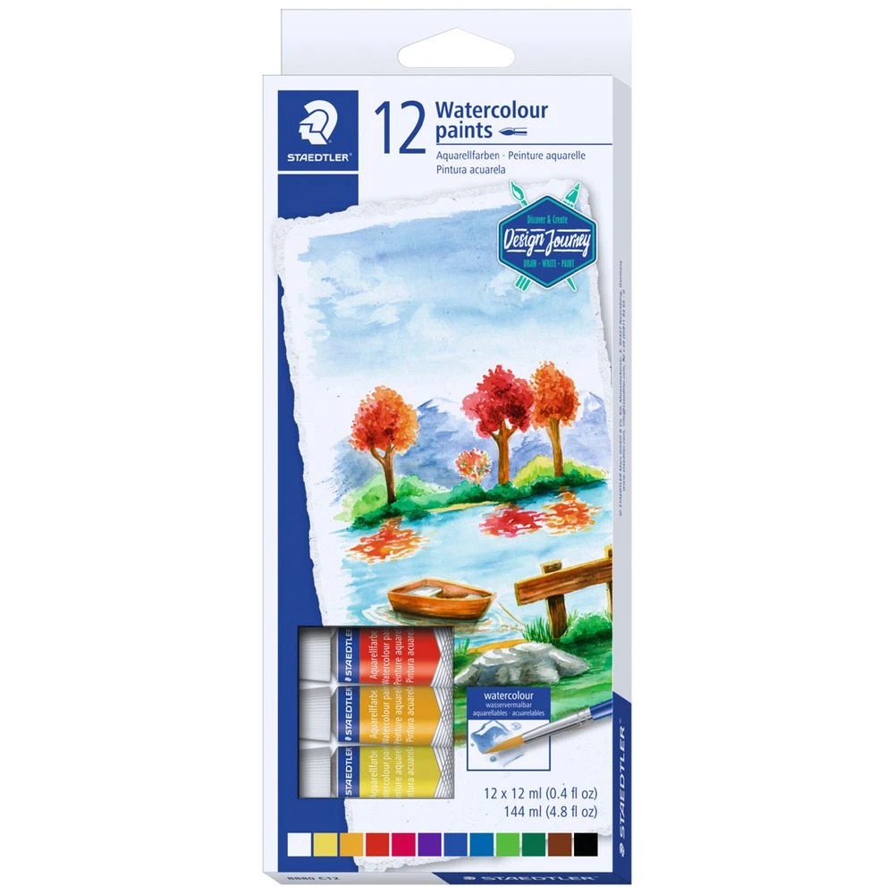 1 Staedtler Design Journey Watercolour Paints 12 Pack, 1 of 5