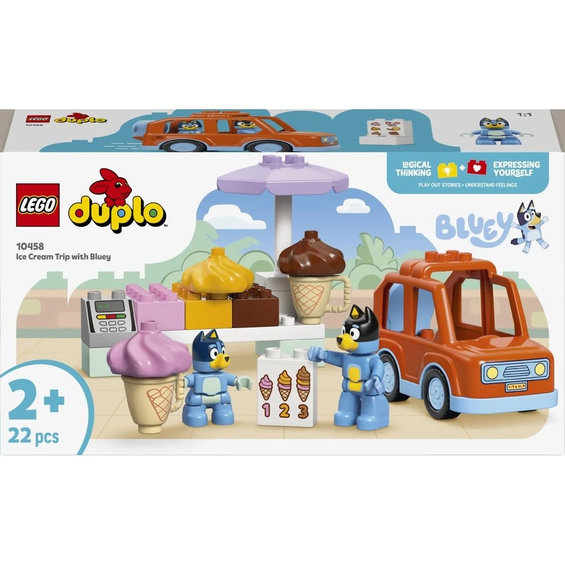1 LEGO DUPLO Bluey Ice Cream Trip with Bluey 10458, 1 of 10