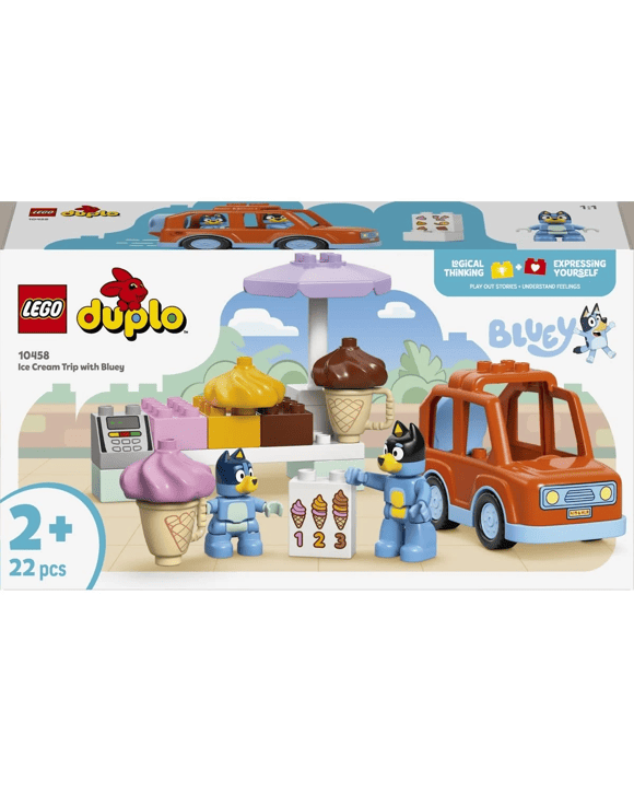 LEGO DUPLO Bluey Ice Cream Trip with Bluey 10458