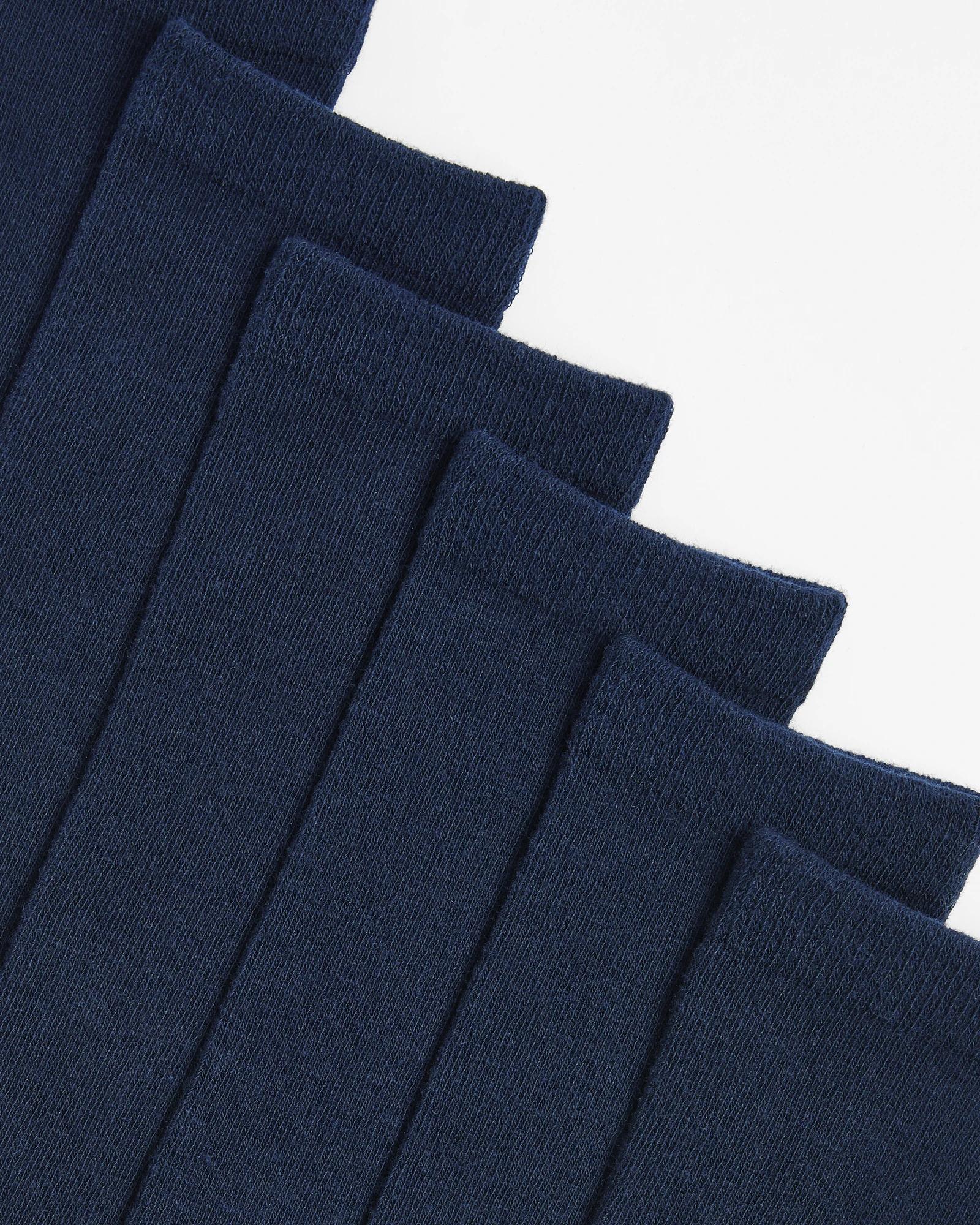 2 Kids School Knee High Socks 6 Pack - Maxx NAVY BLUE, 2 of 3
