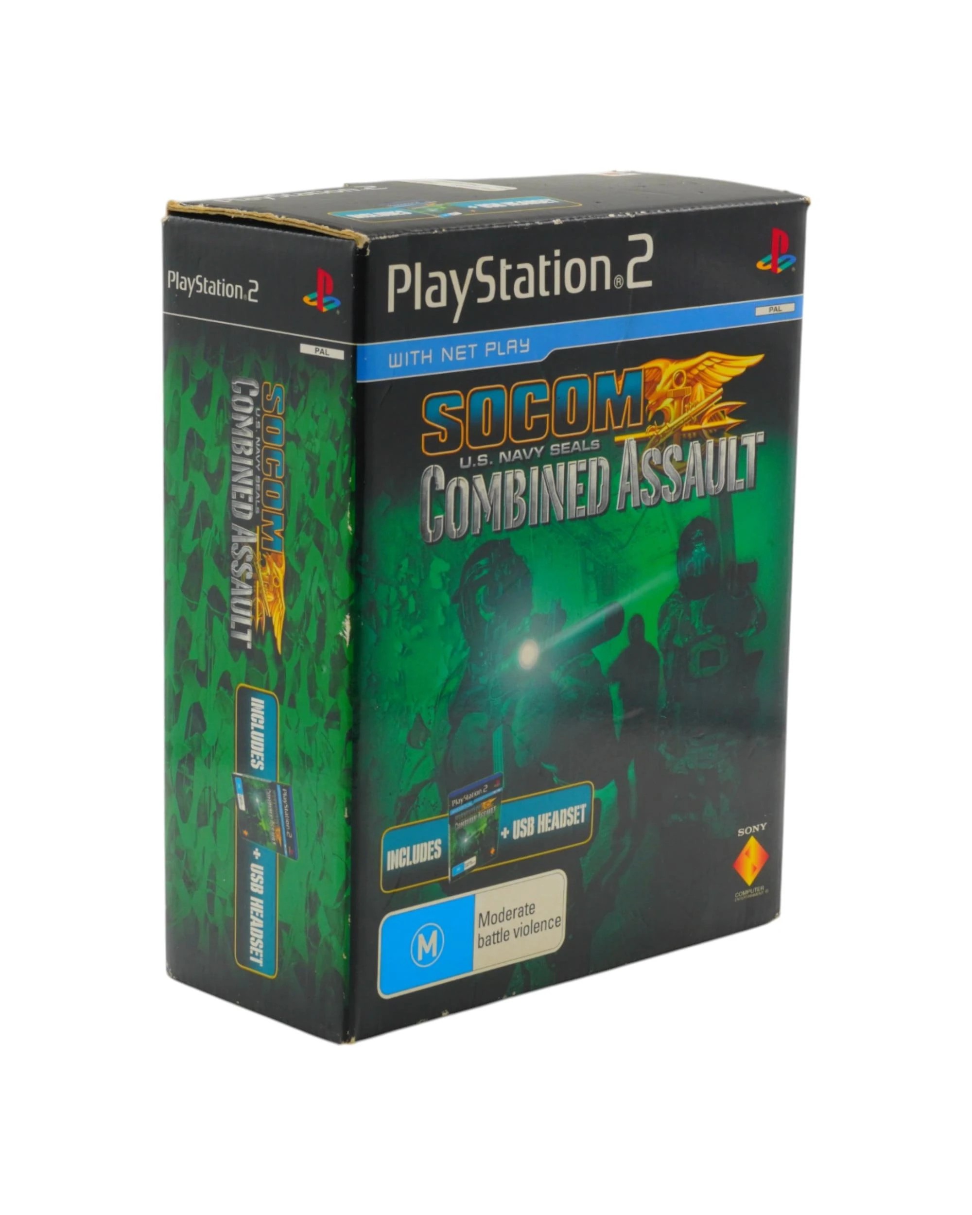 1 Socom US Navy Seals Combined Assault Big Box - PS2 - New, 1 of 8