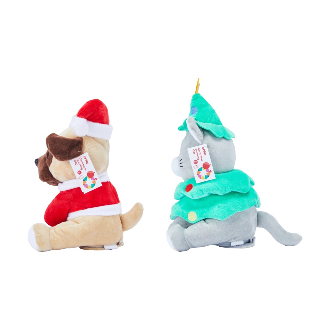 4 Christmas Spinning Cat/Dog Toy - Assorted, 4 of 4