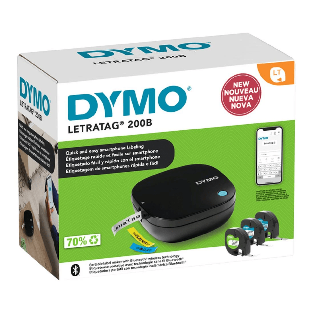 2 Dymo LetraTag Bluetooth Labeller 200B Value Pack, 2 of 2