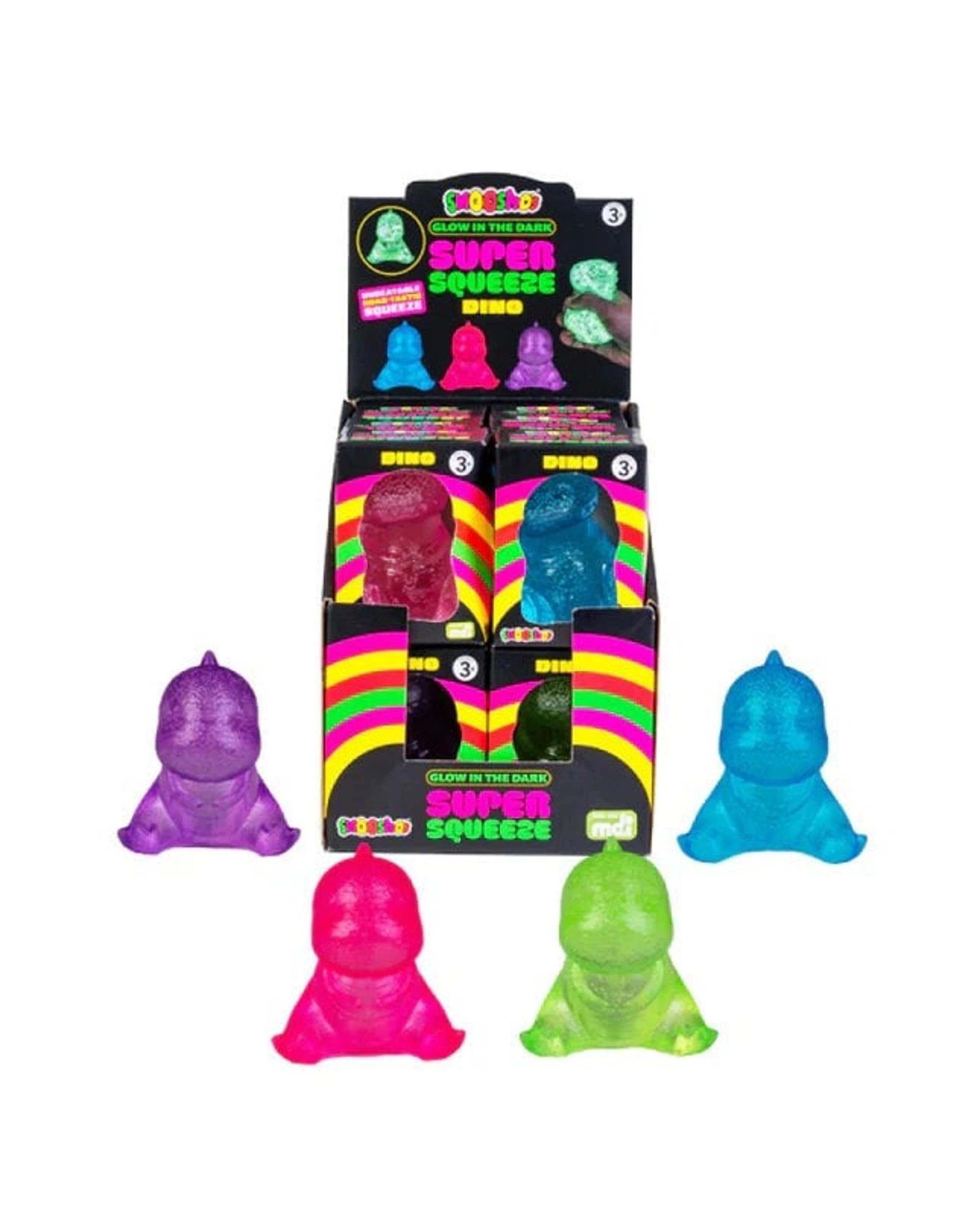 3 Smooshos Super Squeeze Glow in the Dark Dino Assorted, 3 of 3