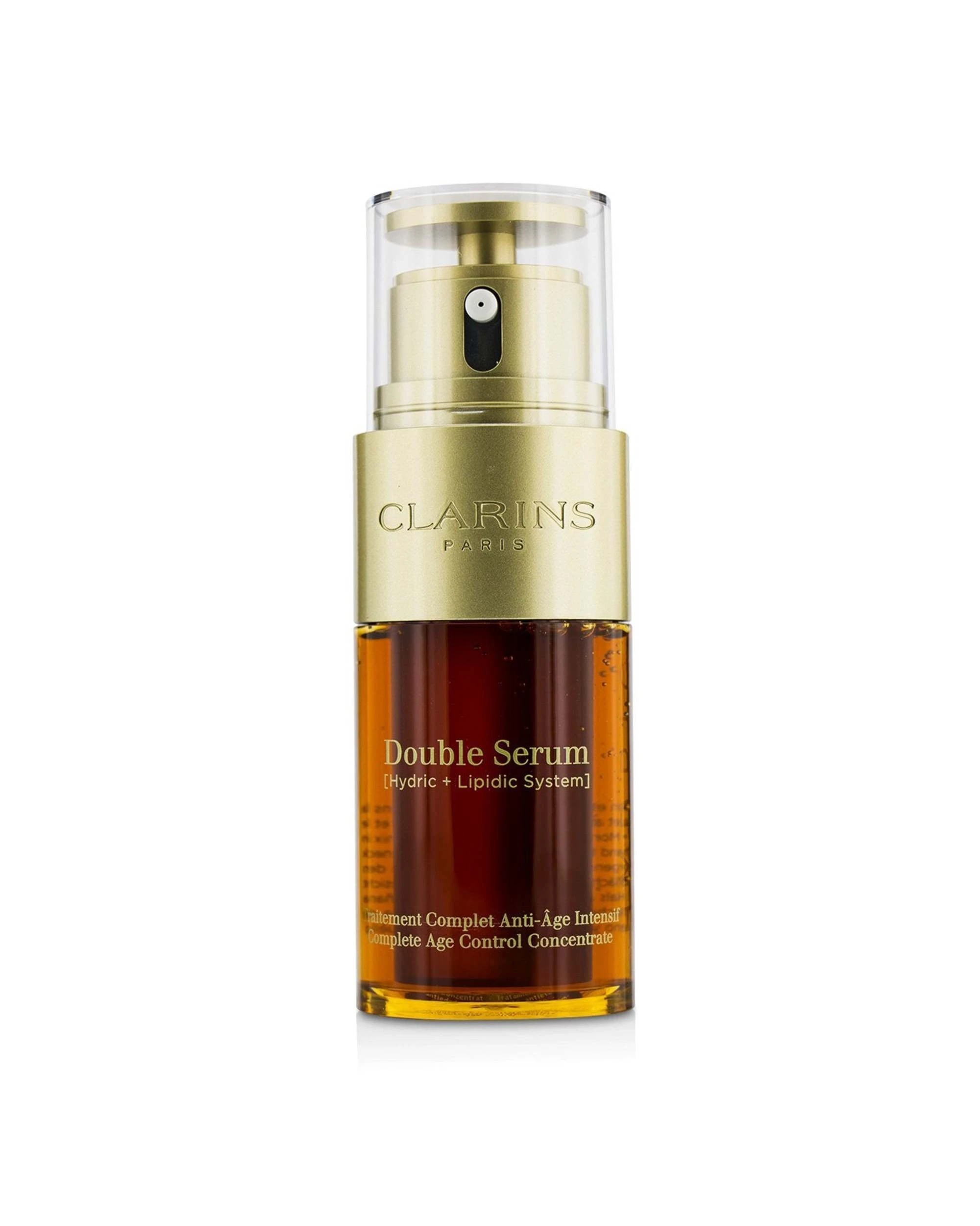 1 Clarins Double Serum (Hydric + Lipidic System) Complete Age Control Concentrate  30ml/1oz, 1 of 4