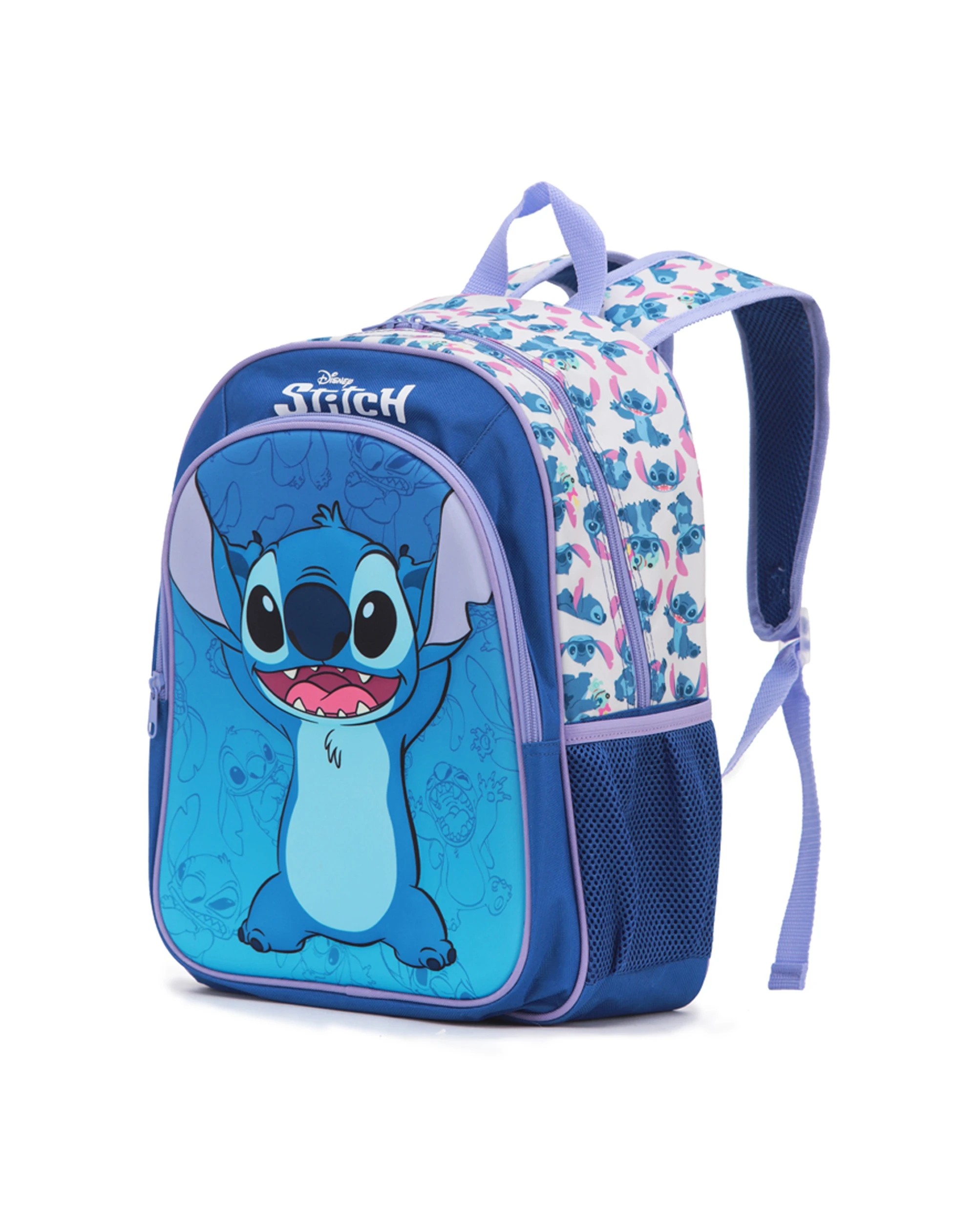 1 Disney Stitch 15 Inch Backpack Kids School Bag With 3D Character Design - Blue, 1 of 4