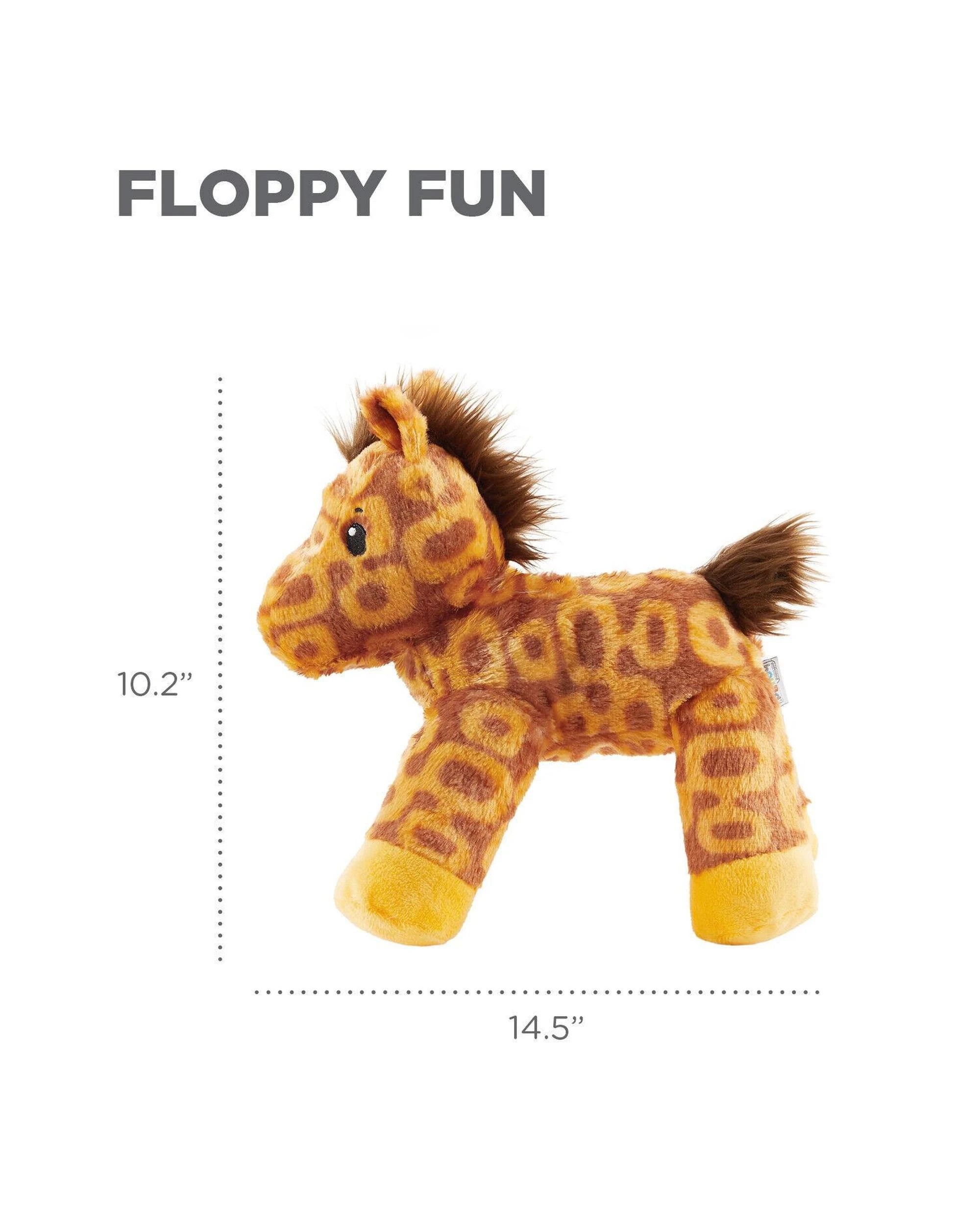 7 Outward Hound Groovy Hoovies Grunt & Squeak Interactive Plush Dog Toy, 7 of 7