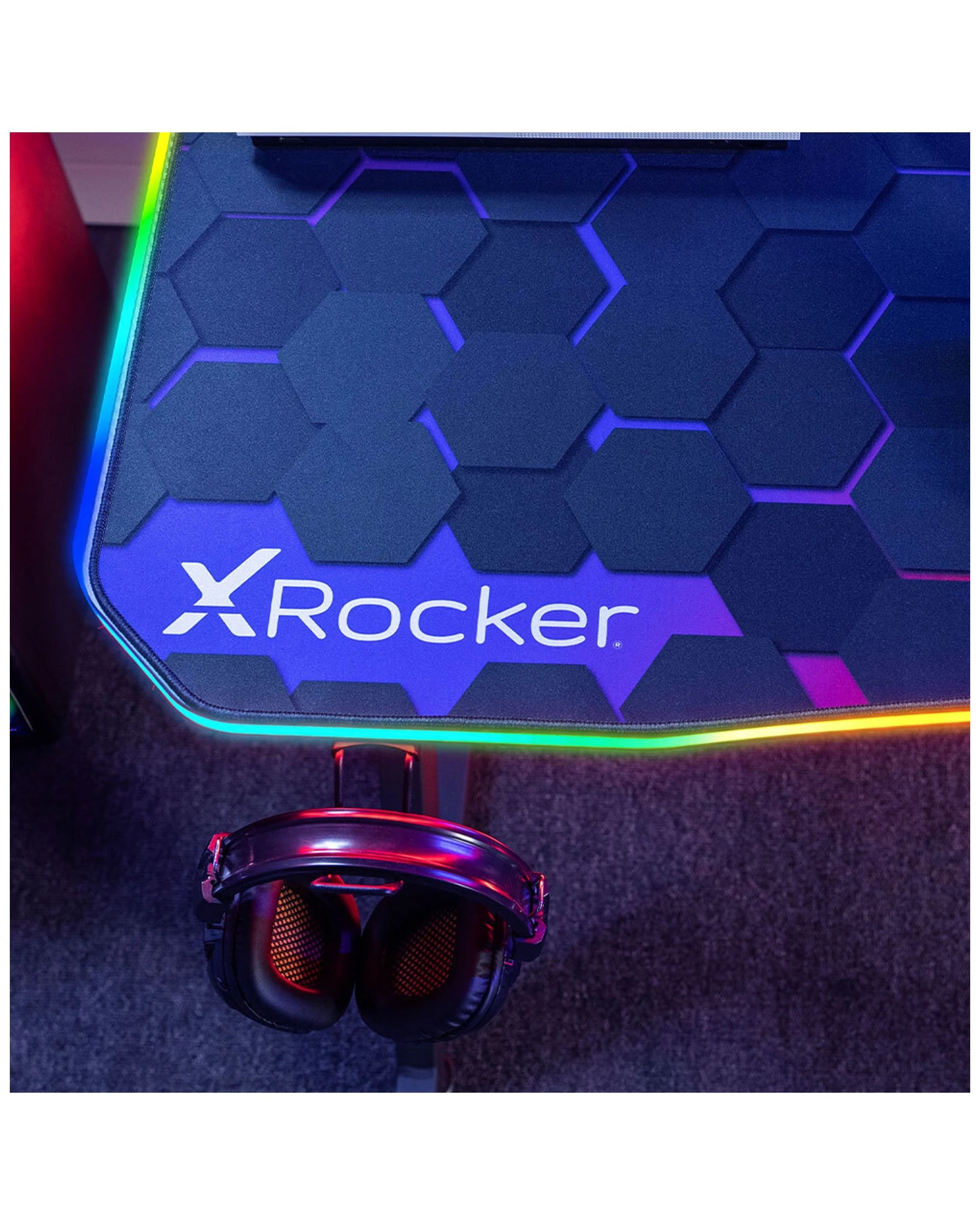 5 X Rocker Pulsar Rgb Xl Aluminium Gaming Desk W/ Neo Motion & Wireless Charging
 - Black, 5 of 9