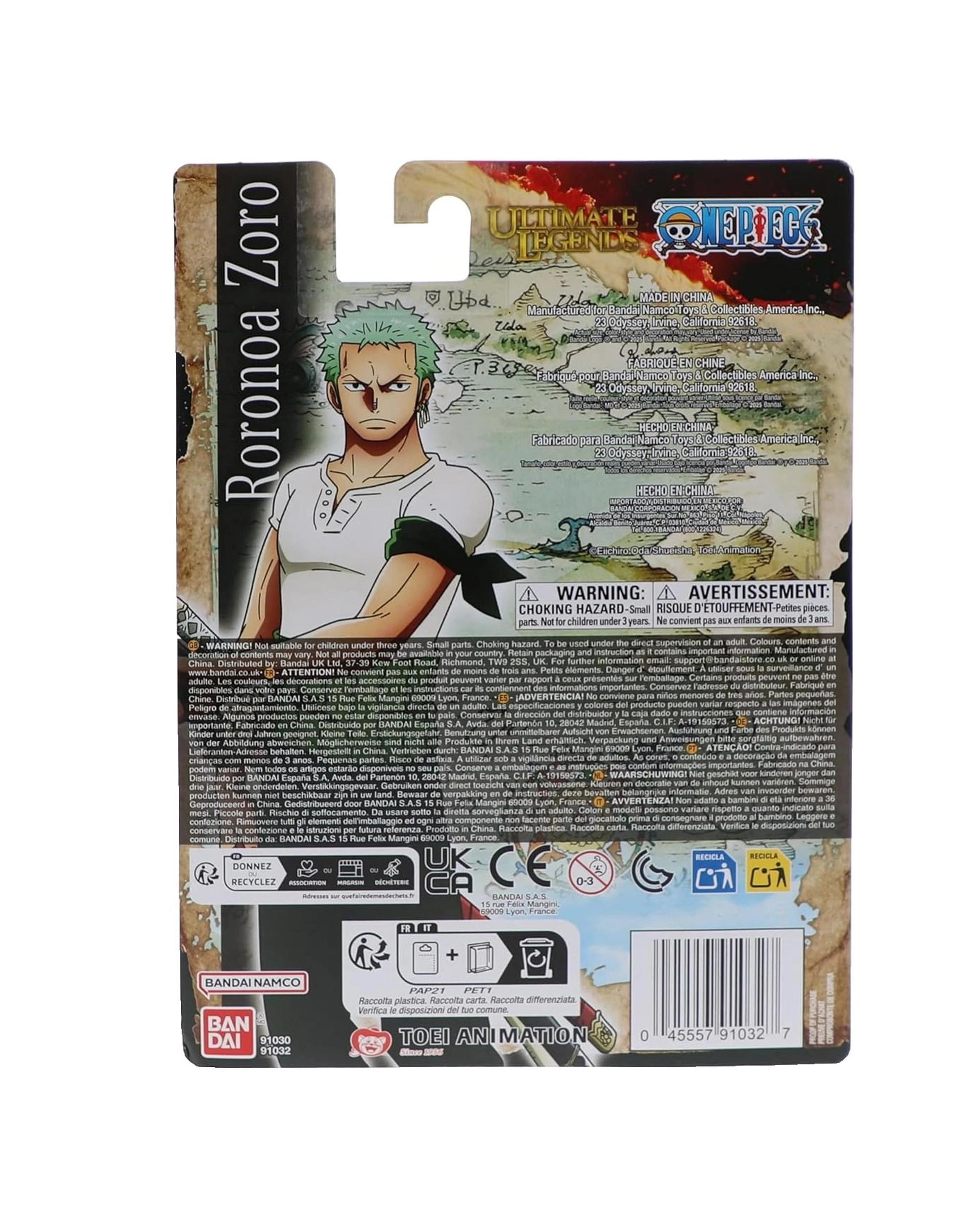 7 Ultimate Legends One Piece Roronoa Zoro 5 inch Action Figure, 7 of 7