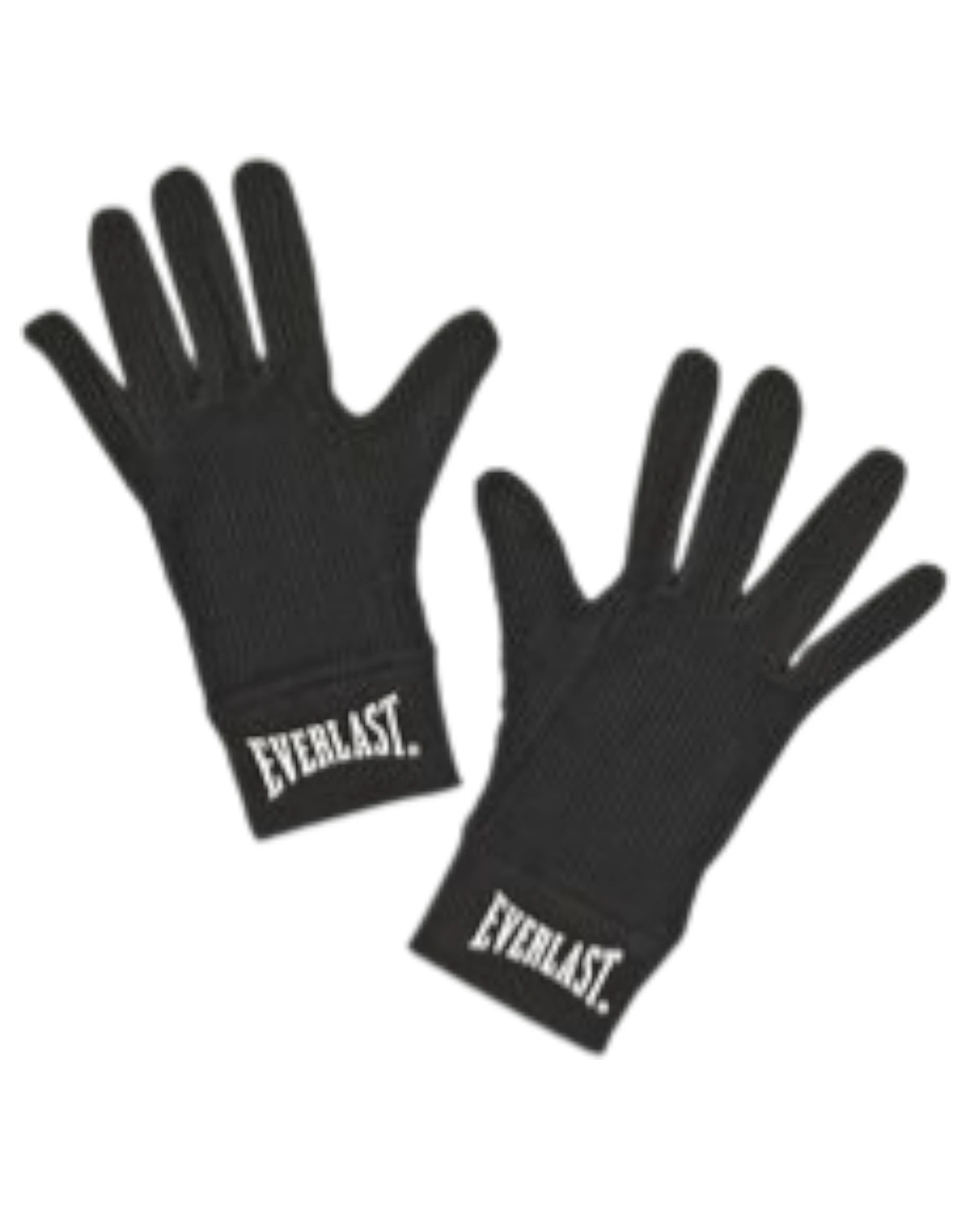4 Everlast Black Cotton Gloves Liners Training Boxing Gym L/XL - Black, 4 of 4