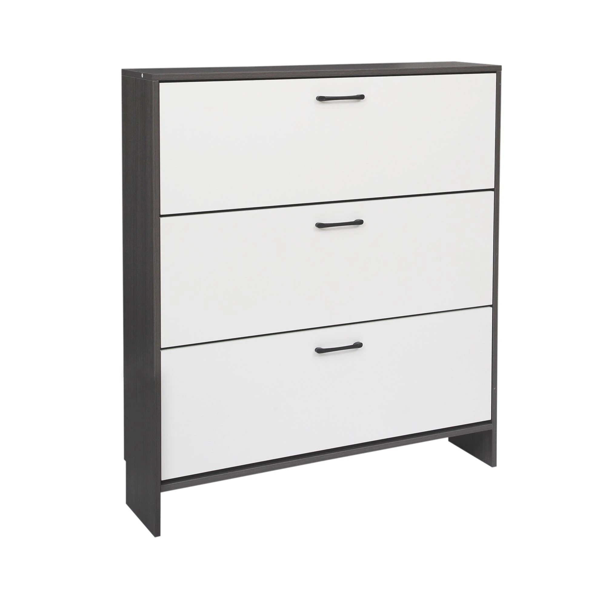1 Foret 3 Tier Shoe Cabinet Rack Slim Storage Shelf 2045pairs Entryway Hallway, 1 of 8
